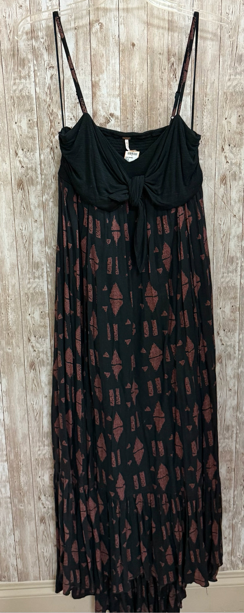 Size M FREE PEOPLE BLACK AND BROWN Dress