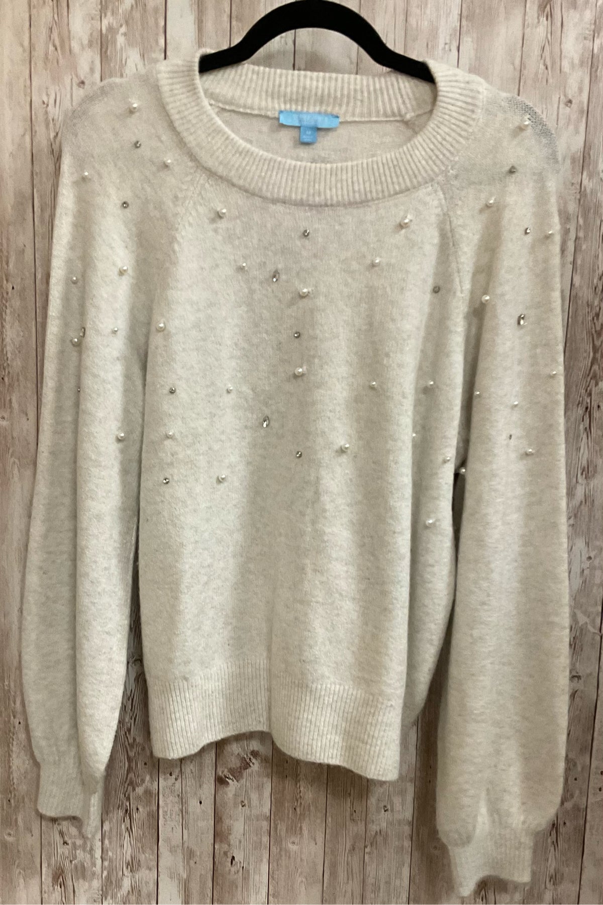 Size M DRAPER JAMES LIGHT GRAY Sweater