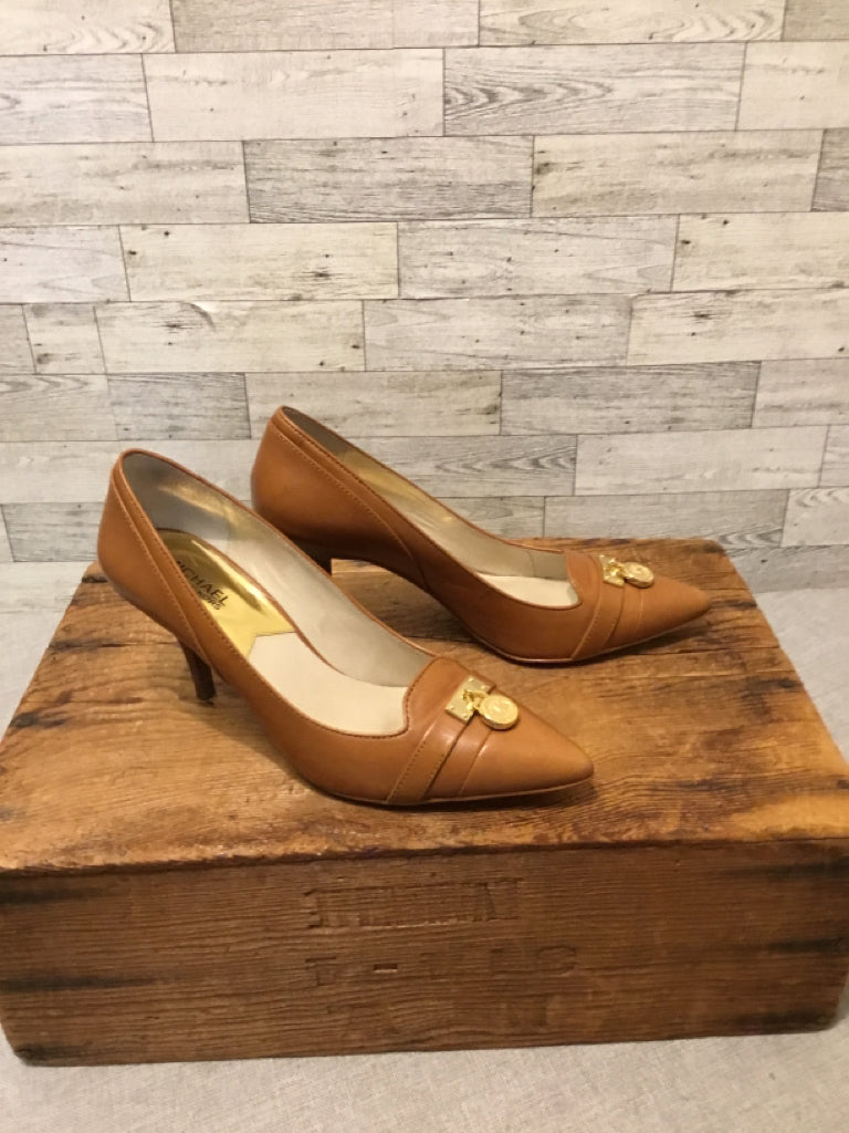 MICHAEL KORS 9 LIGHT BROWN SHOES