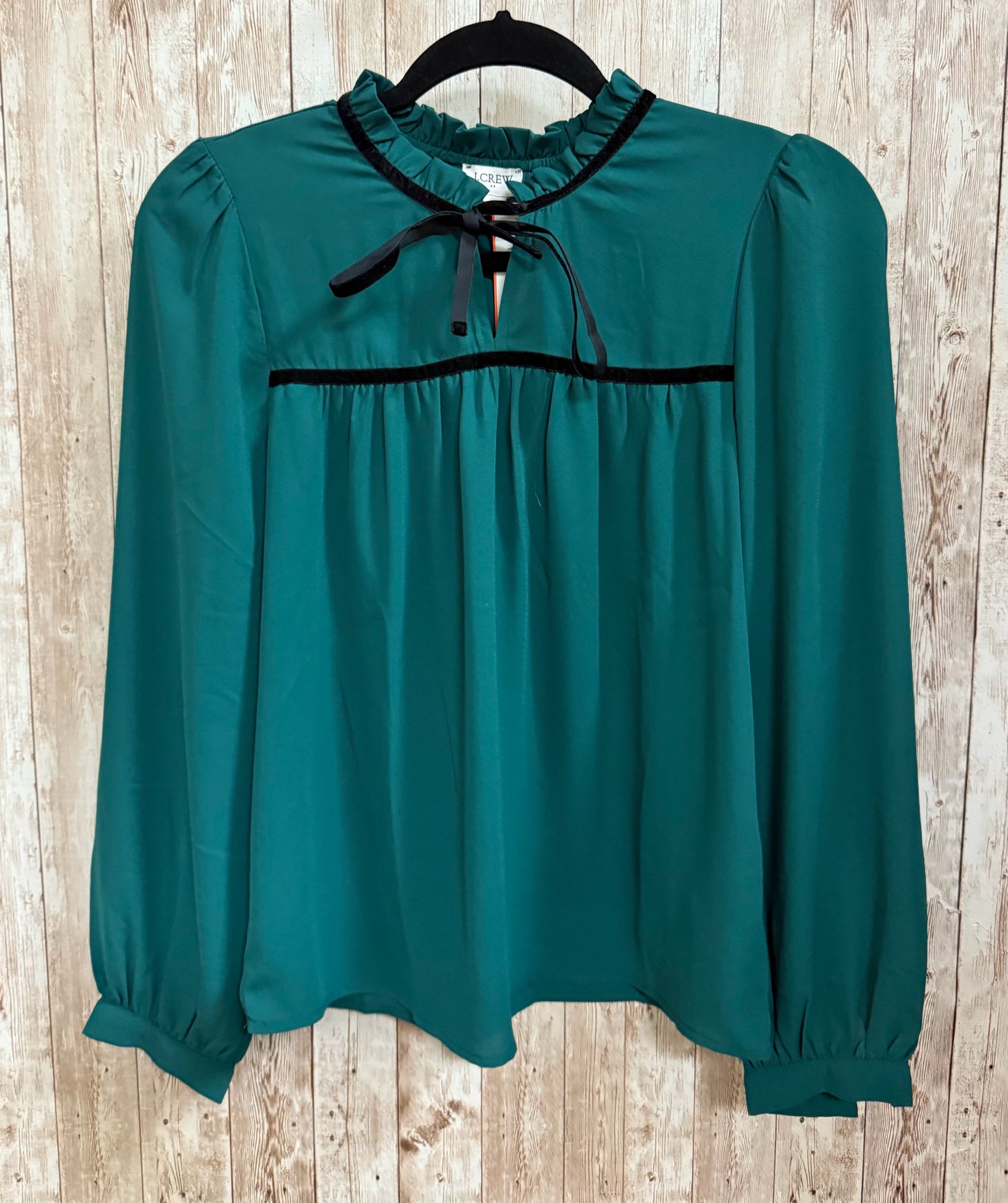 J CREW Size XS Green Top