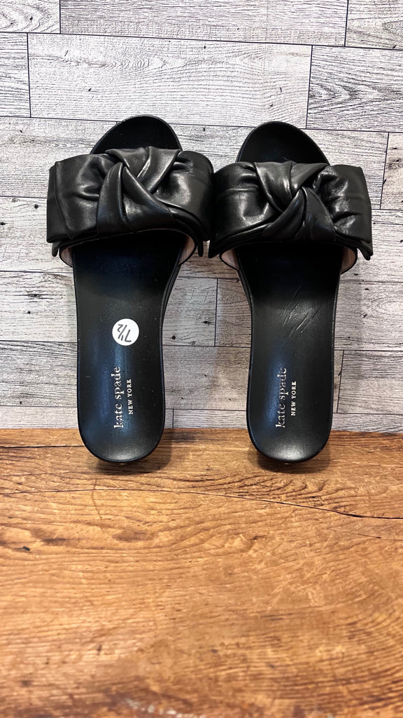 7.5 KATE SPADE Black Sandals