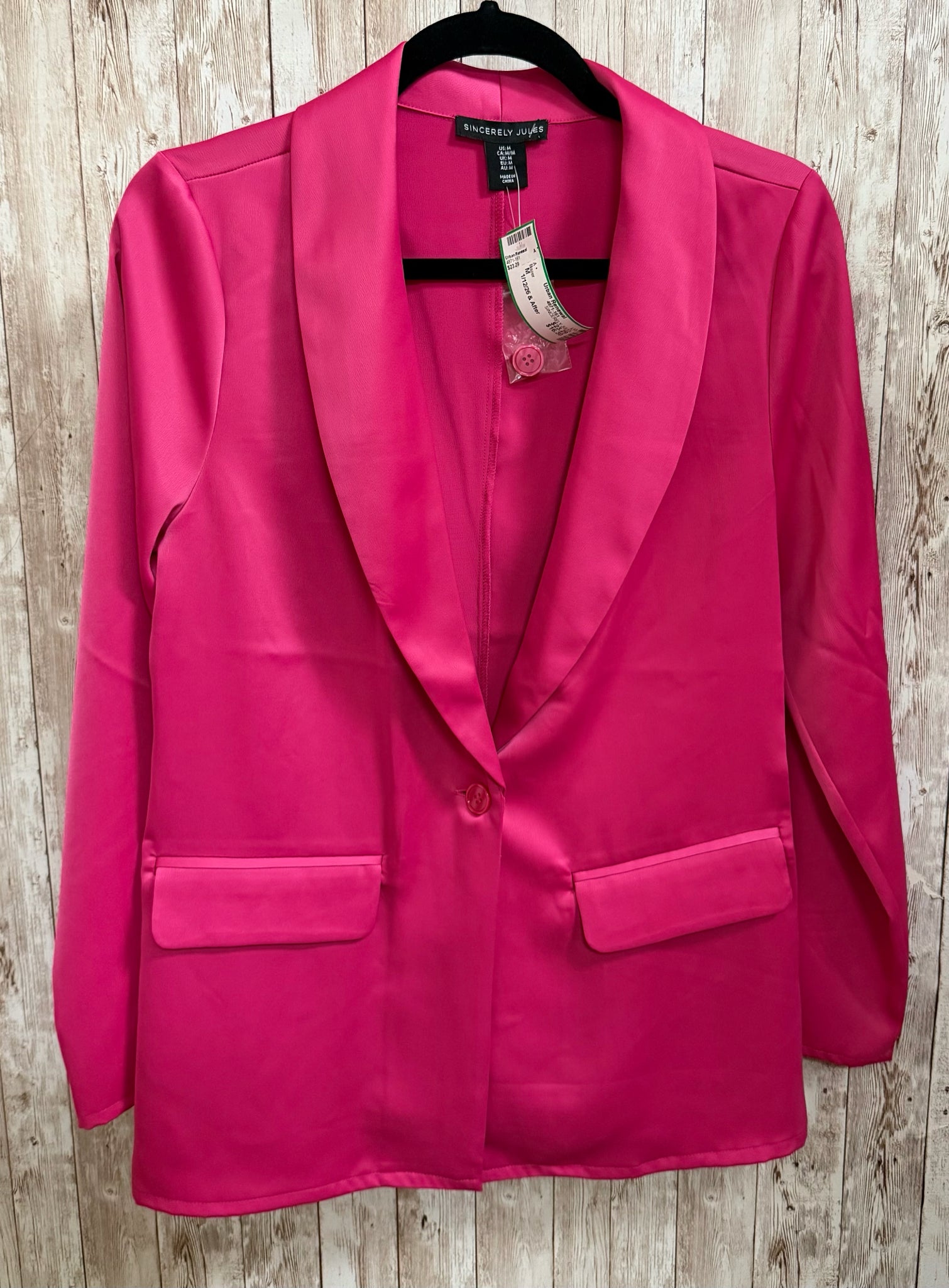 Size M SINCERELY JULES Pink Blazer