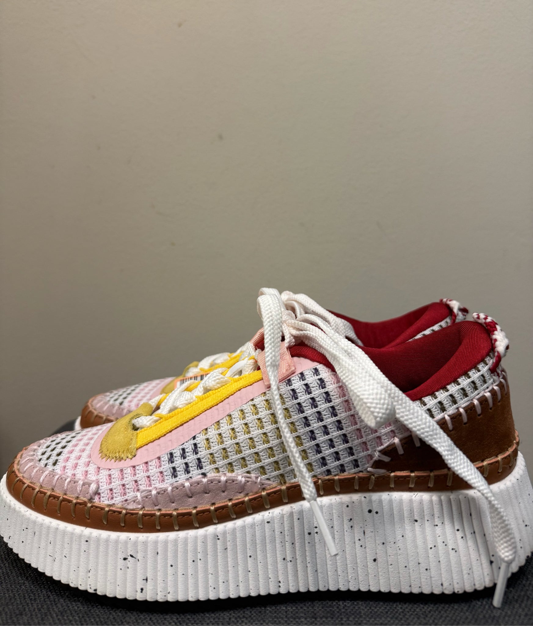 7 BERNESS WHITE MULTI SHOES