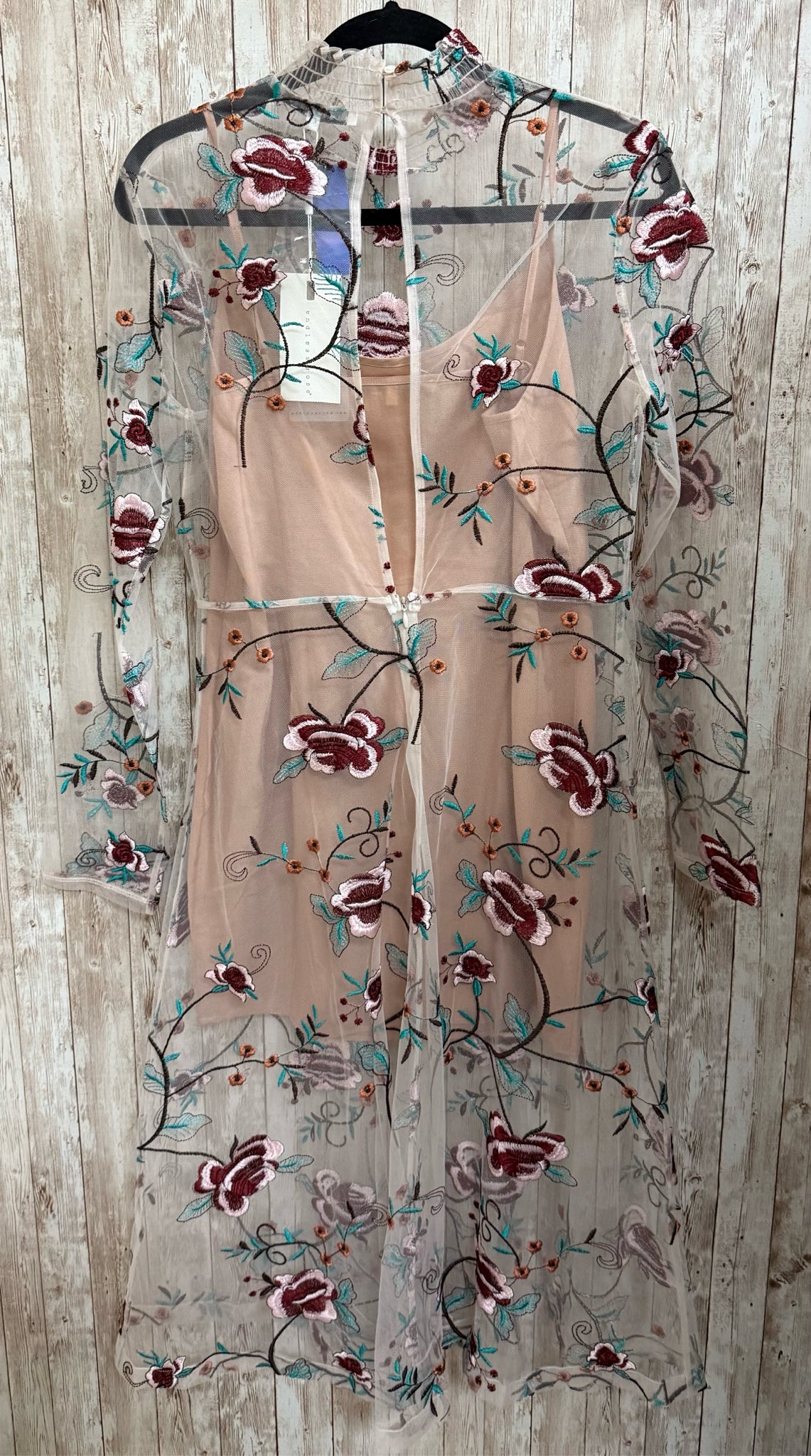 Size M ENDLESS ROSE BLUSH AND BLUE PRINT 2 PC Dress