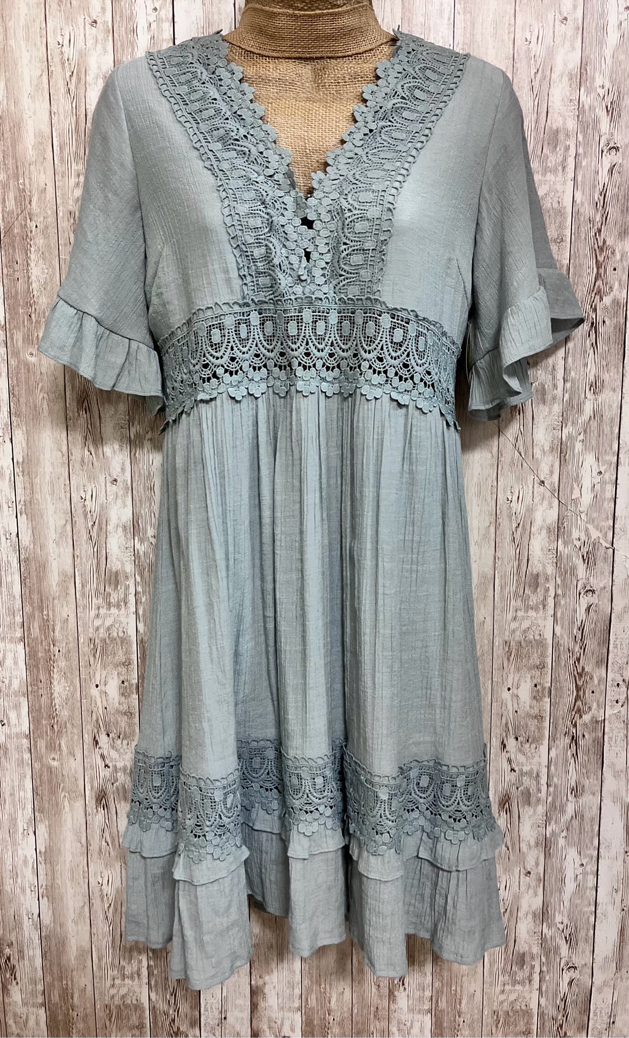 Size L WISHLIST SLATE BLUE Dress