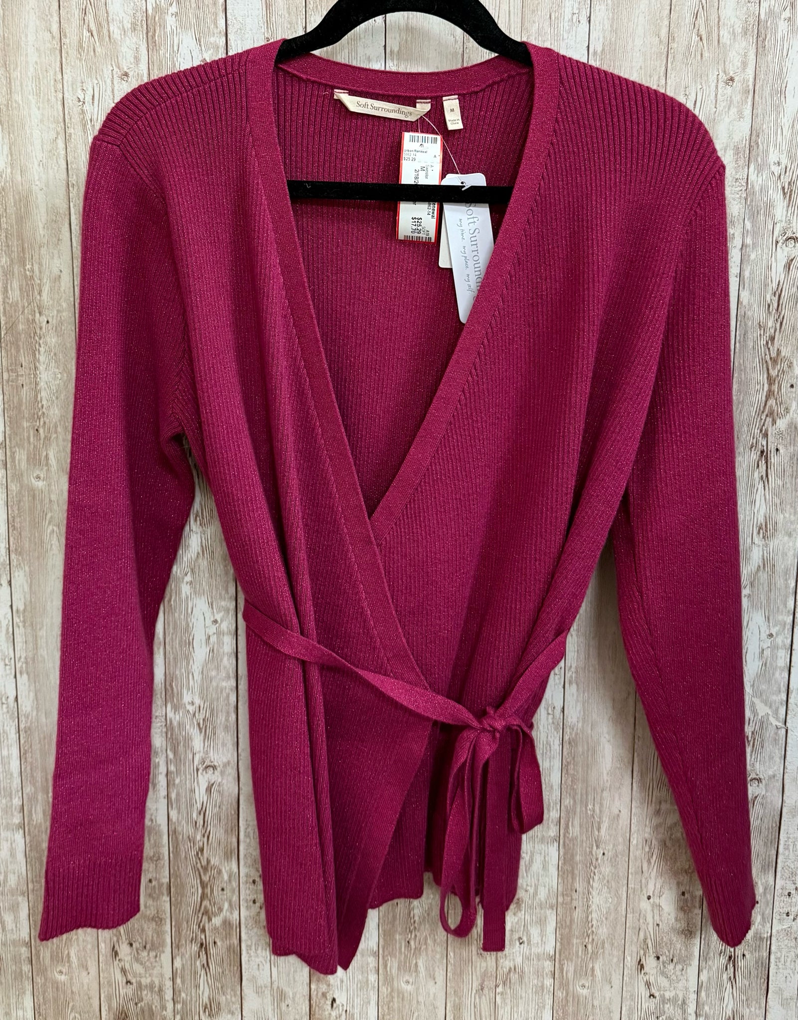 Size M SOFT SURROUNDINGS FUCHSIA Sweater