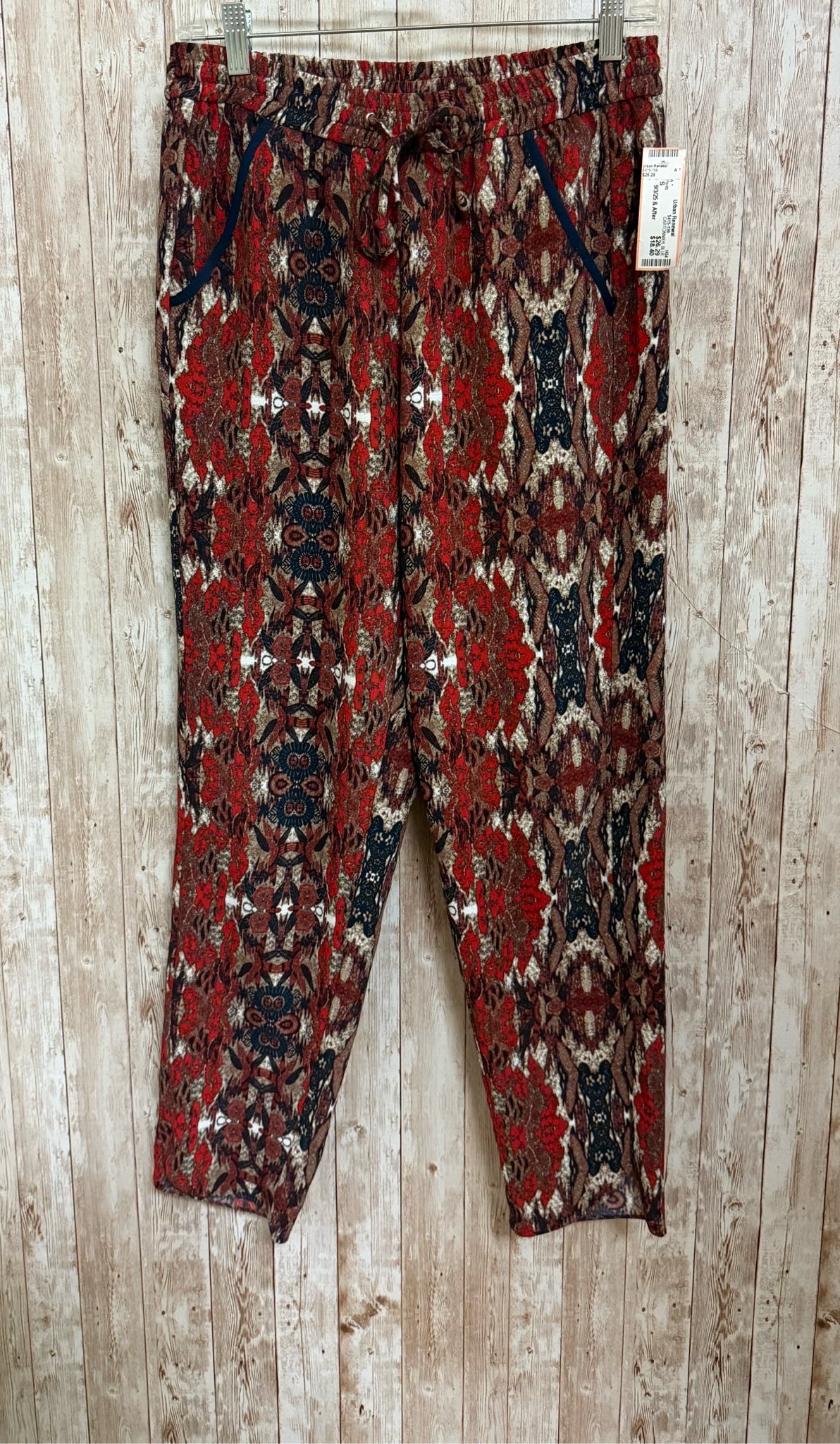 CARTONNIER Size S BLUE AND RUST FLORAL Pants