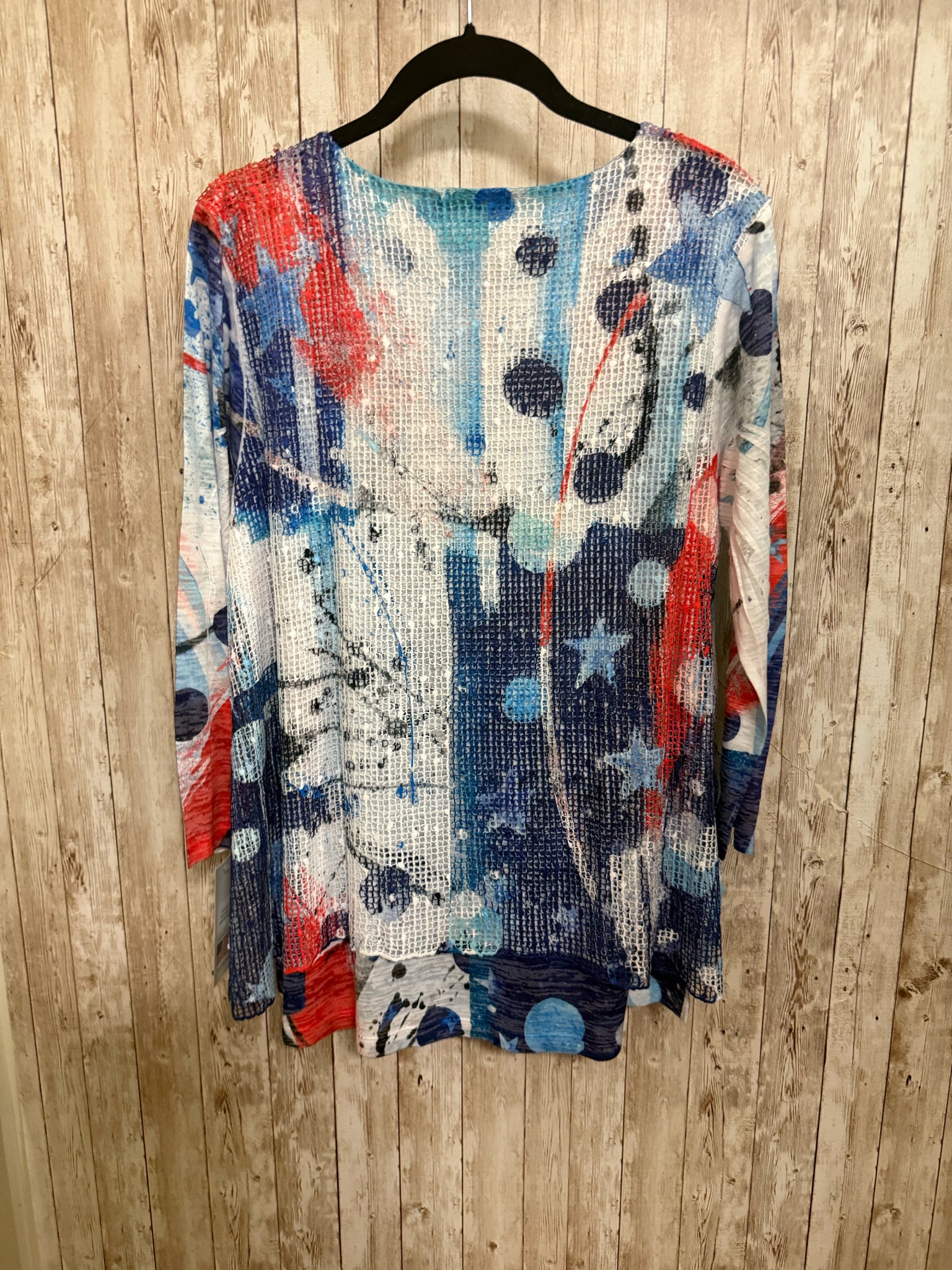 Size S JESS & JANE WHITE AND BLUE Top