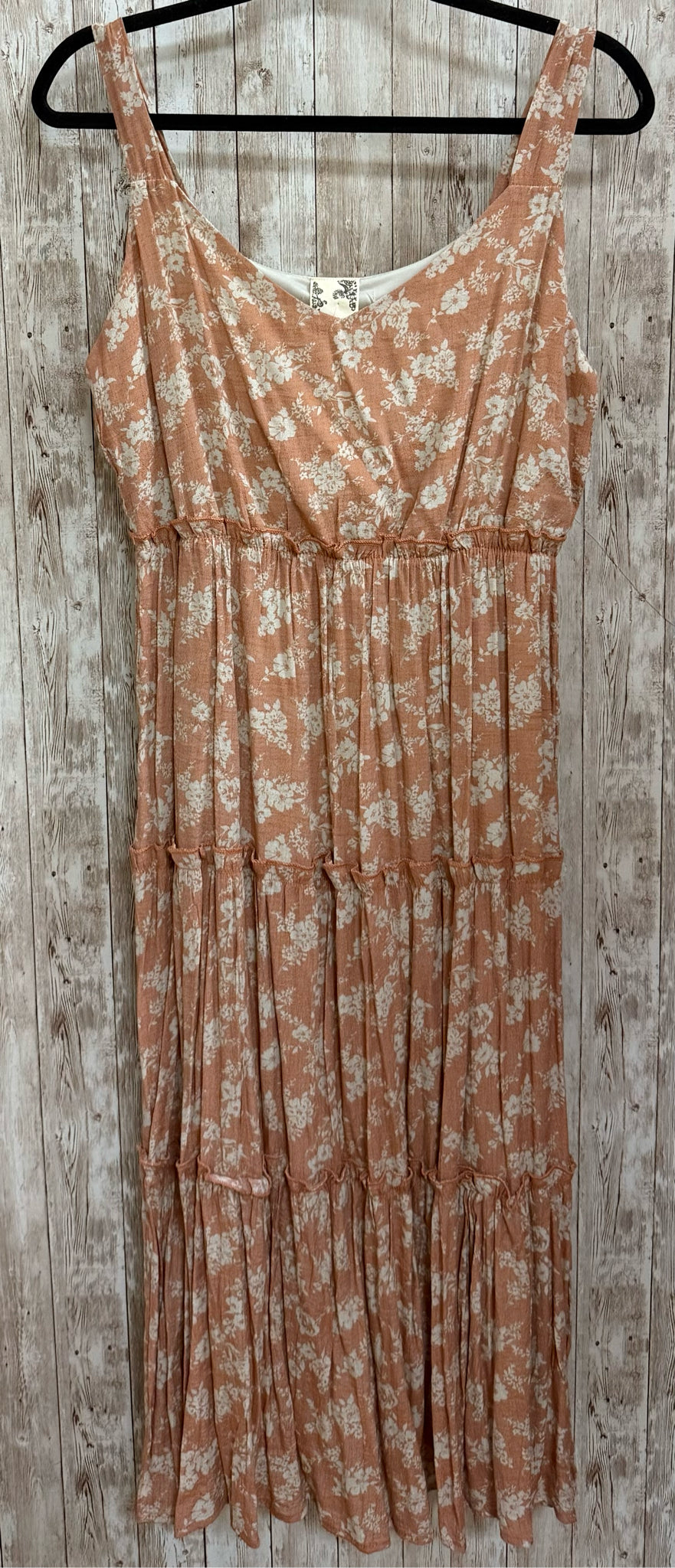 Size M BLU PEPPER Peach Print Dress