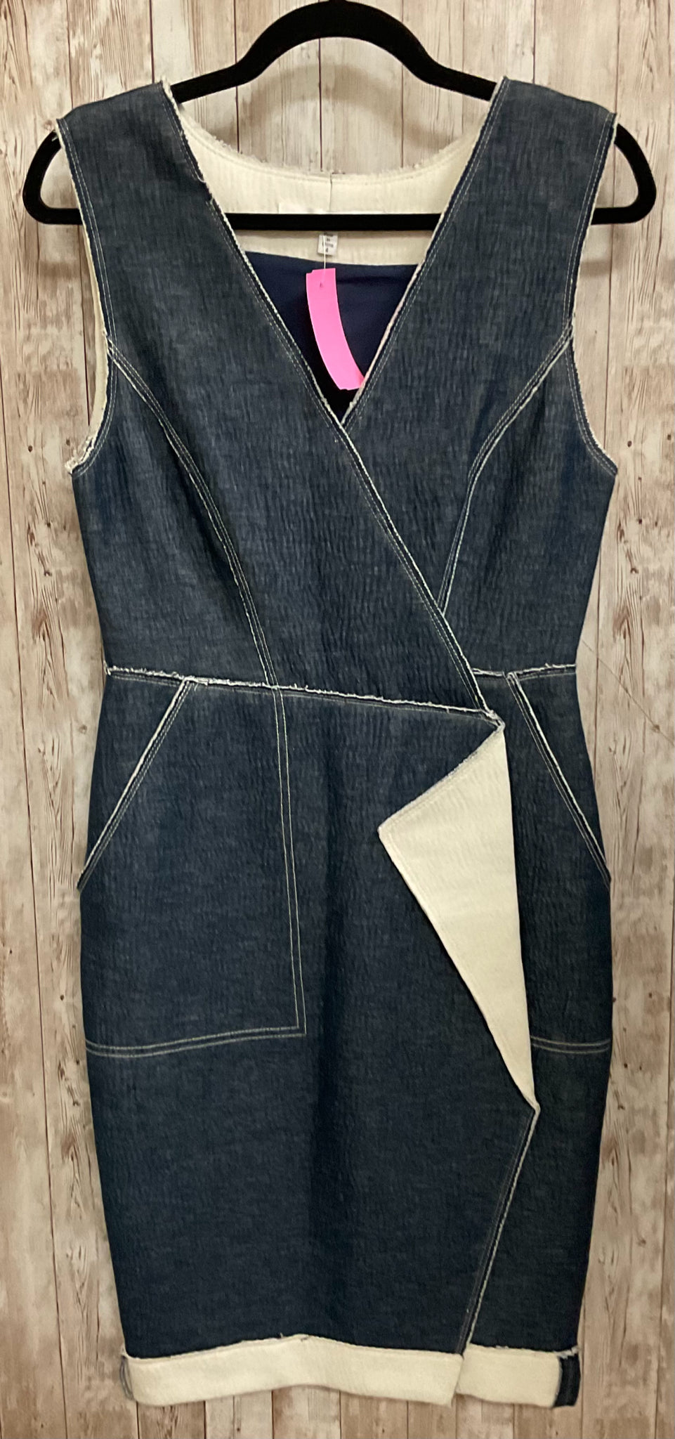 Size 4 TRACY REESE DENIM AND CREAM Dress