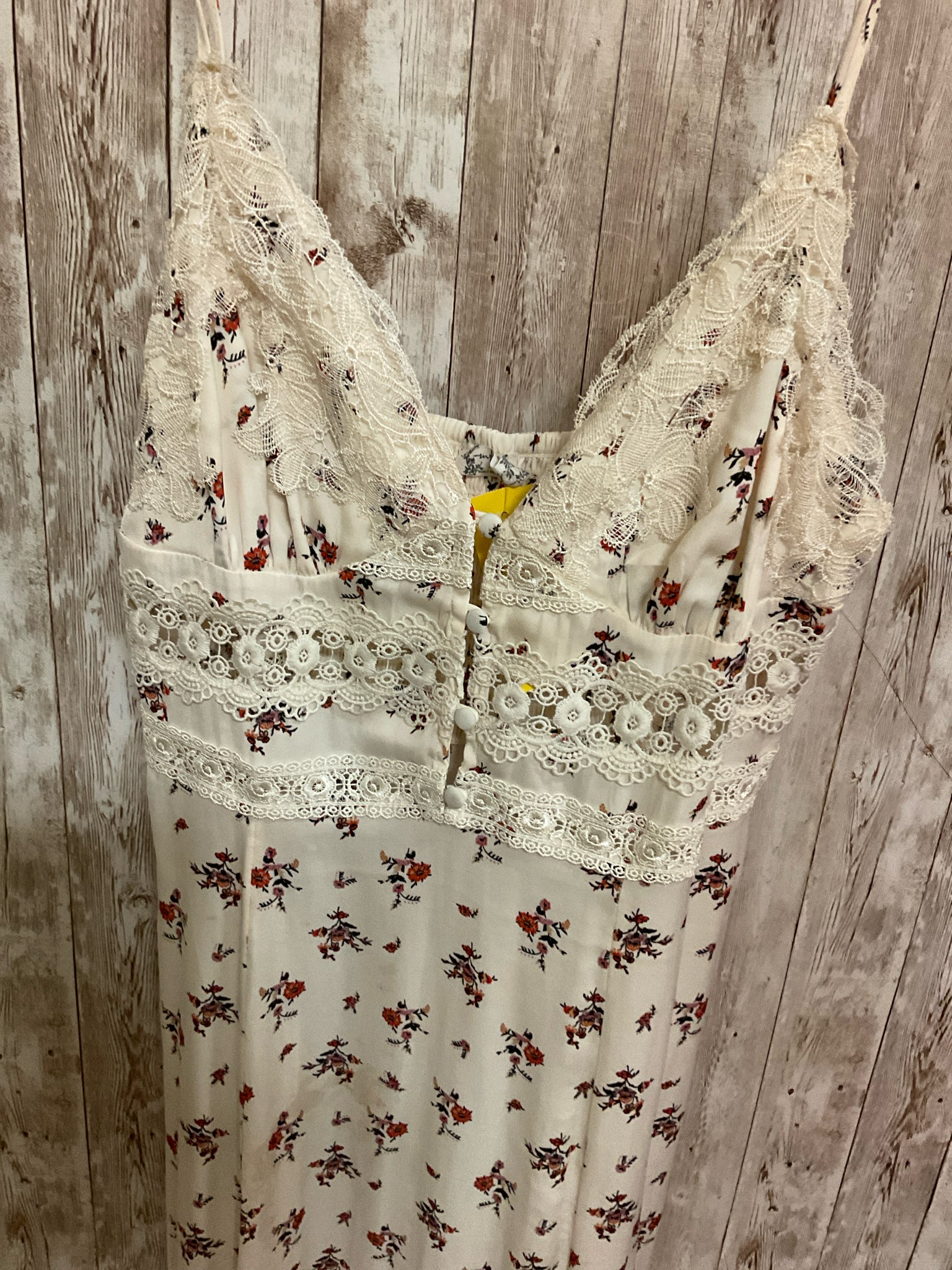 FREE PEOPLE CREAM PRINT Size M Dress