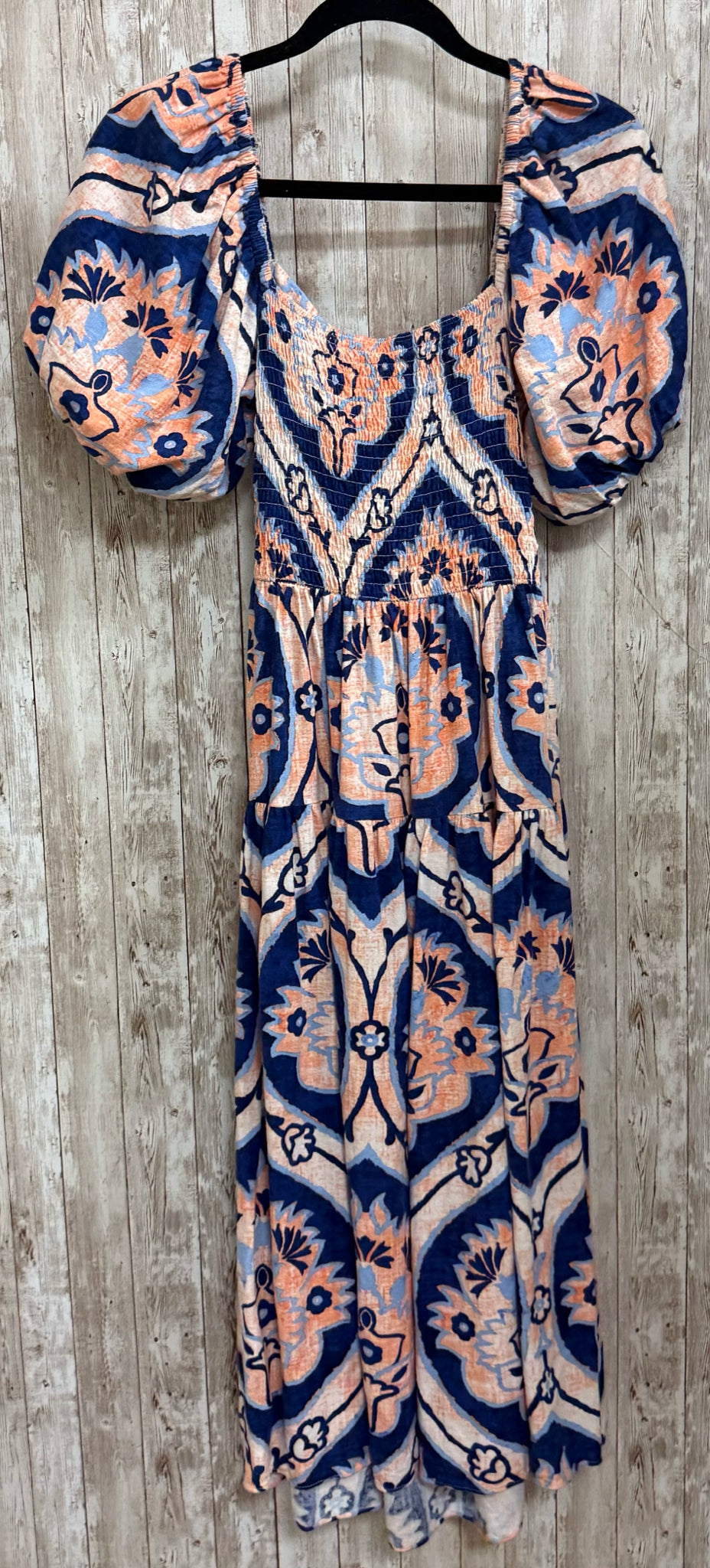 Size S MOON RIVER BLUE AND ORANGE Dress