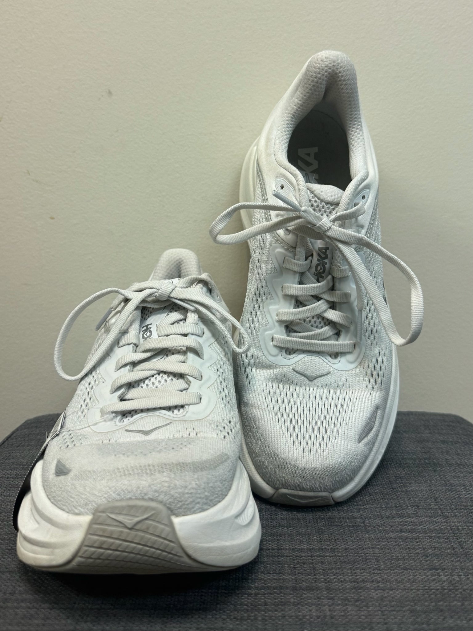 8.5 HOKA Light Grey Sneakers