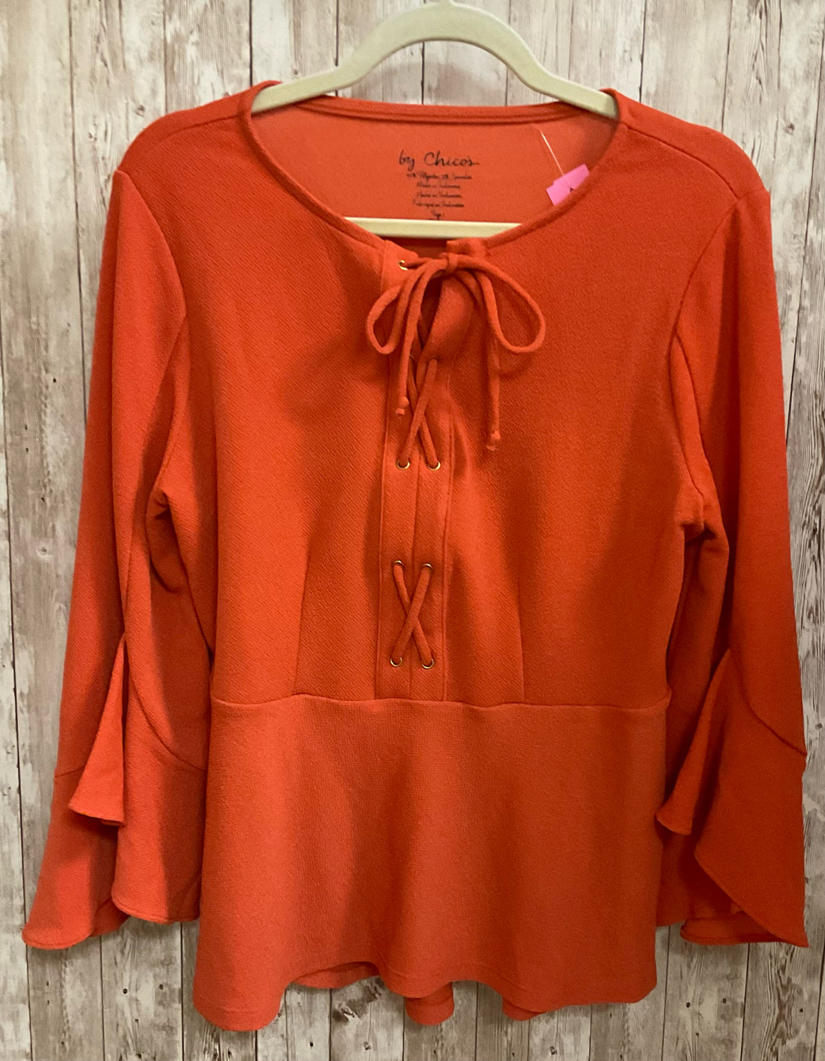 Size M CHICO'S TANGERINE Top