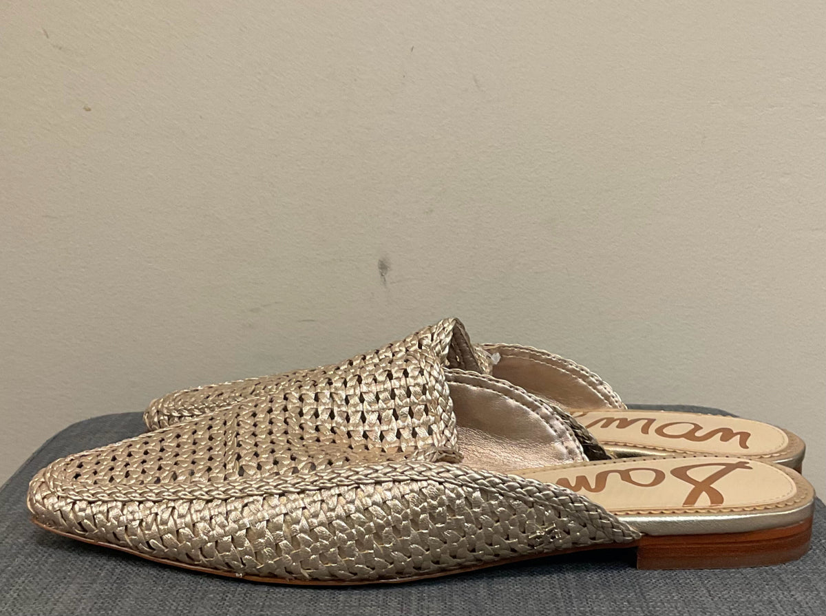 9.5 SAM EDELMAM Gold SHOES