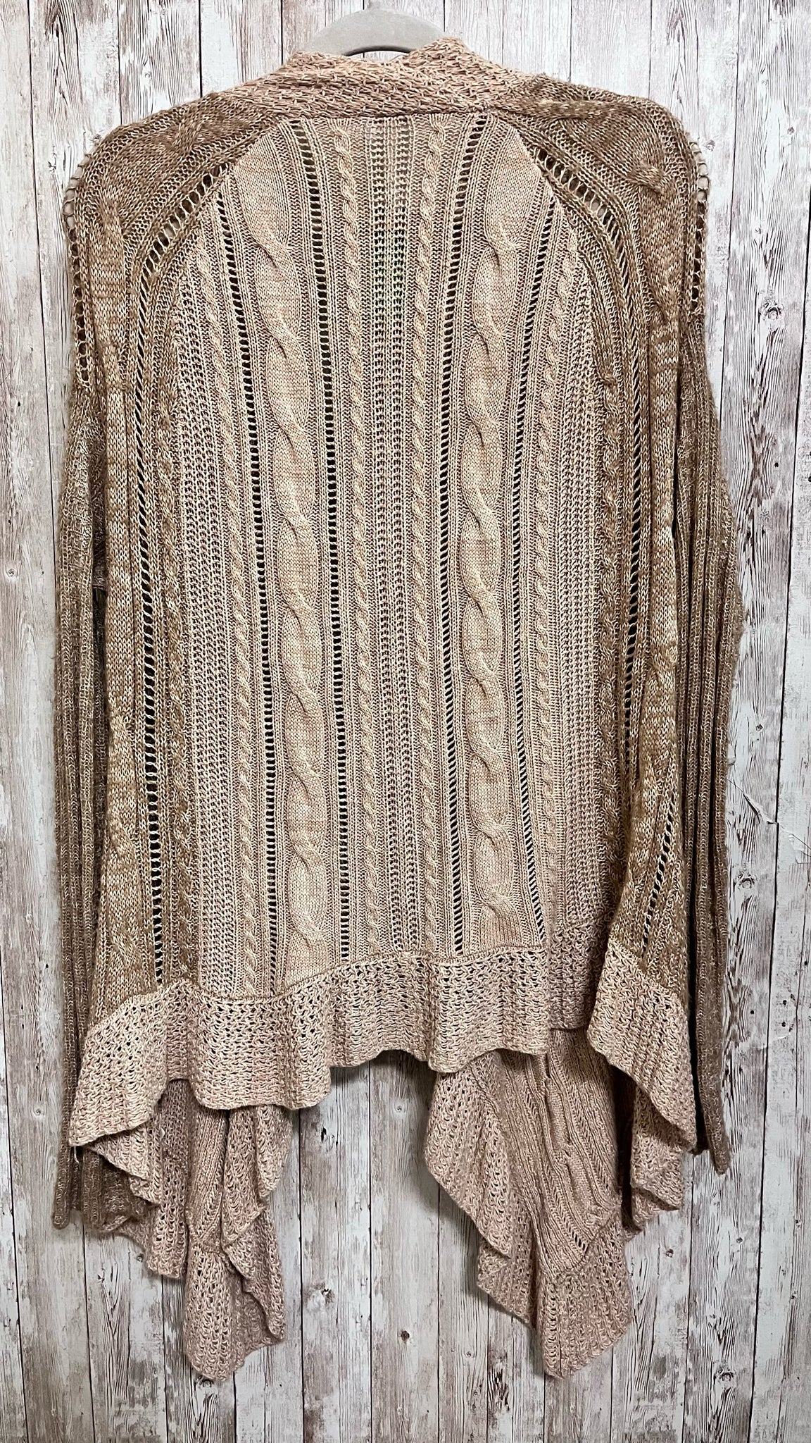 Size S FREE PEOPLE Tan Cardigan