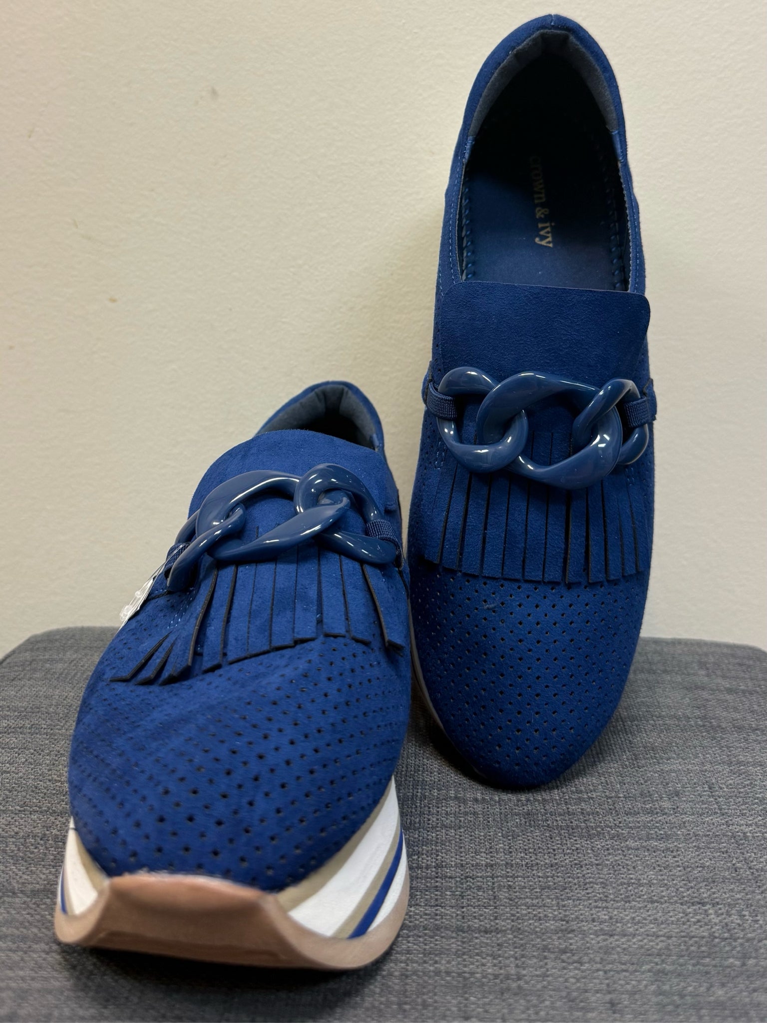 9 CROWN&IVY Blue SHOES