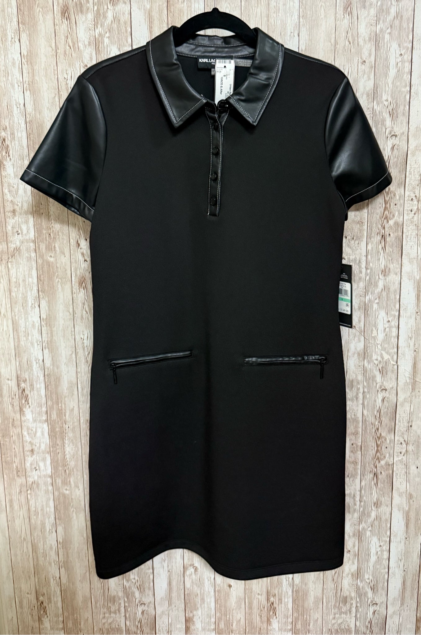 Size 8 KARL LAGERFELD Black Dress