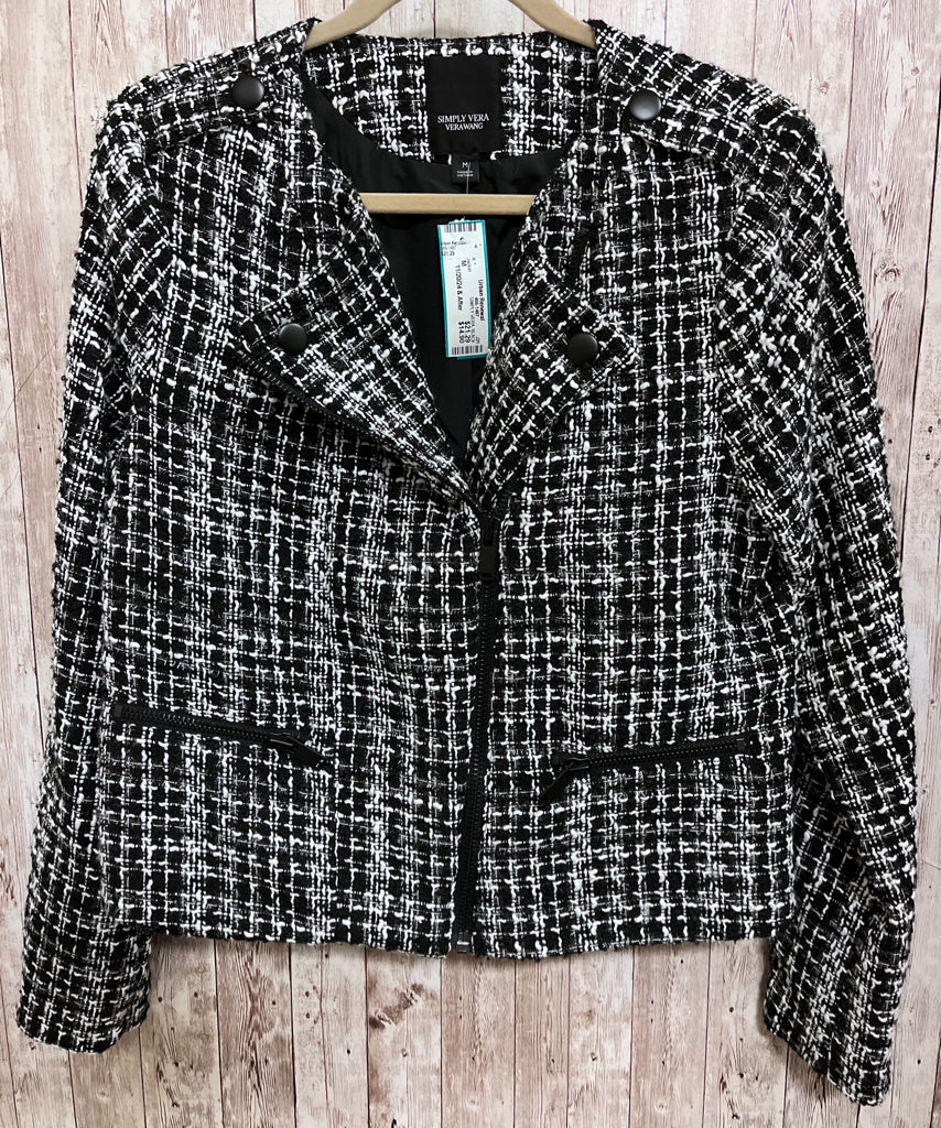 Size M SIMPLY VERA BLACK AND WHITE Jacket