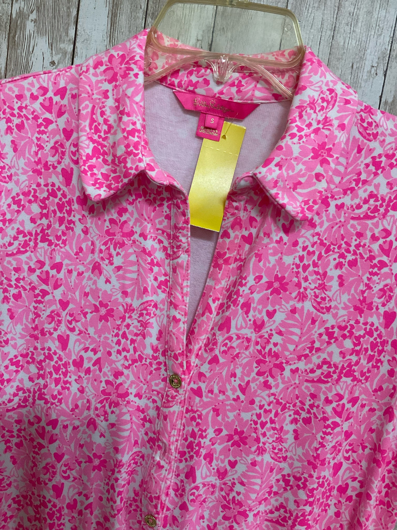 LILLY PULITZER Size S Pink Print Romper