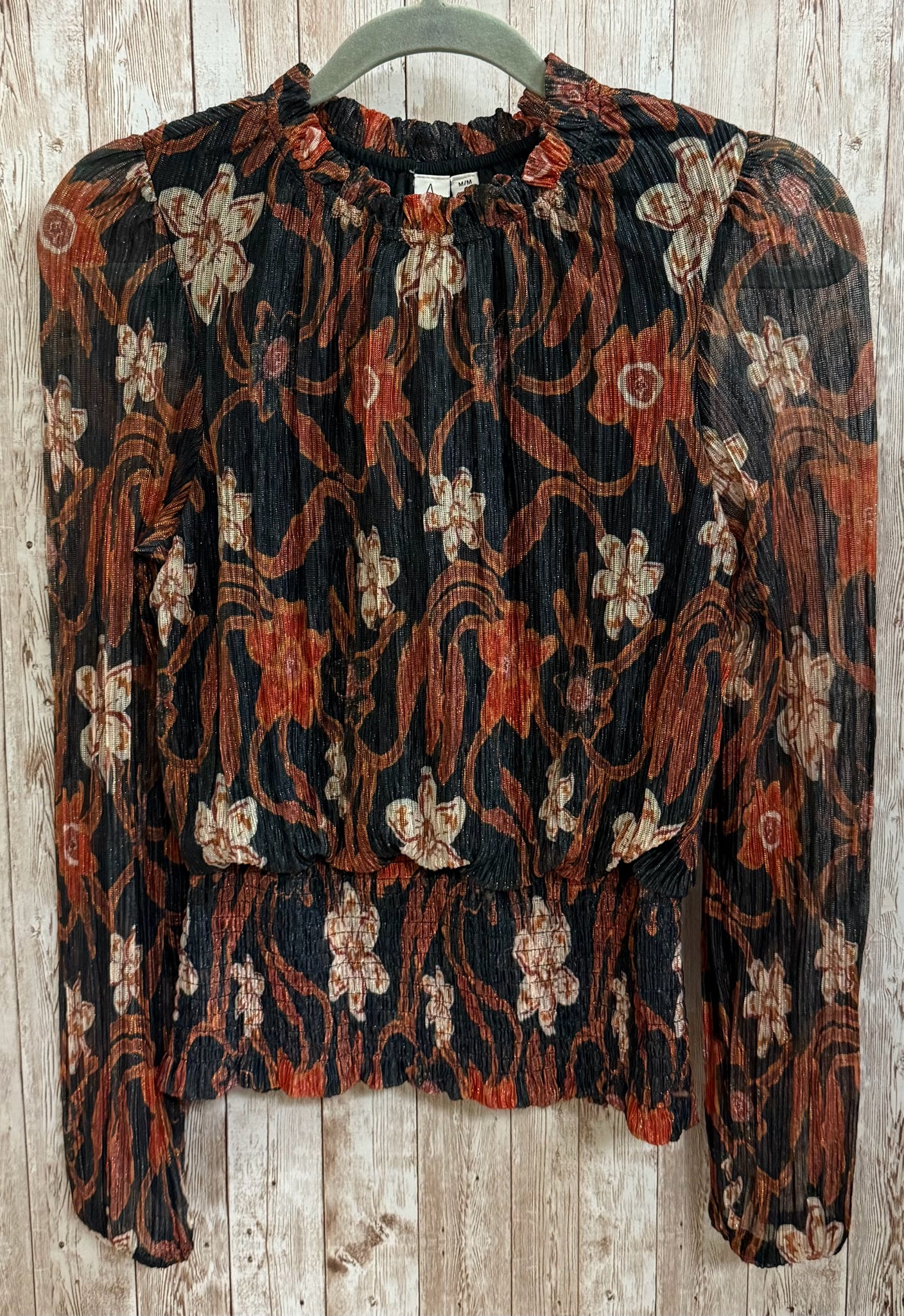 Size M JOIE RUST AND BLACK Top