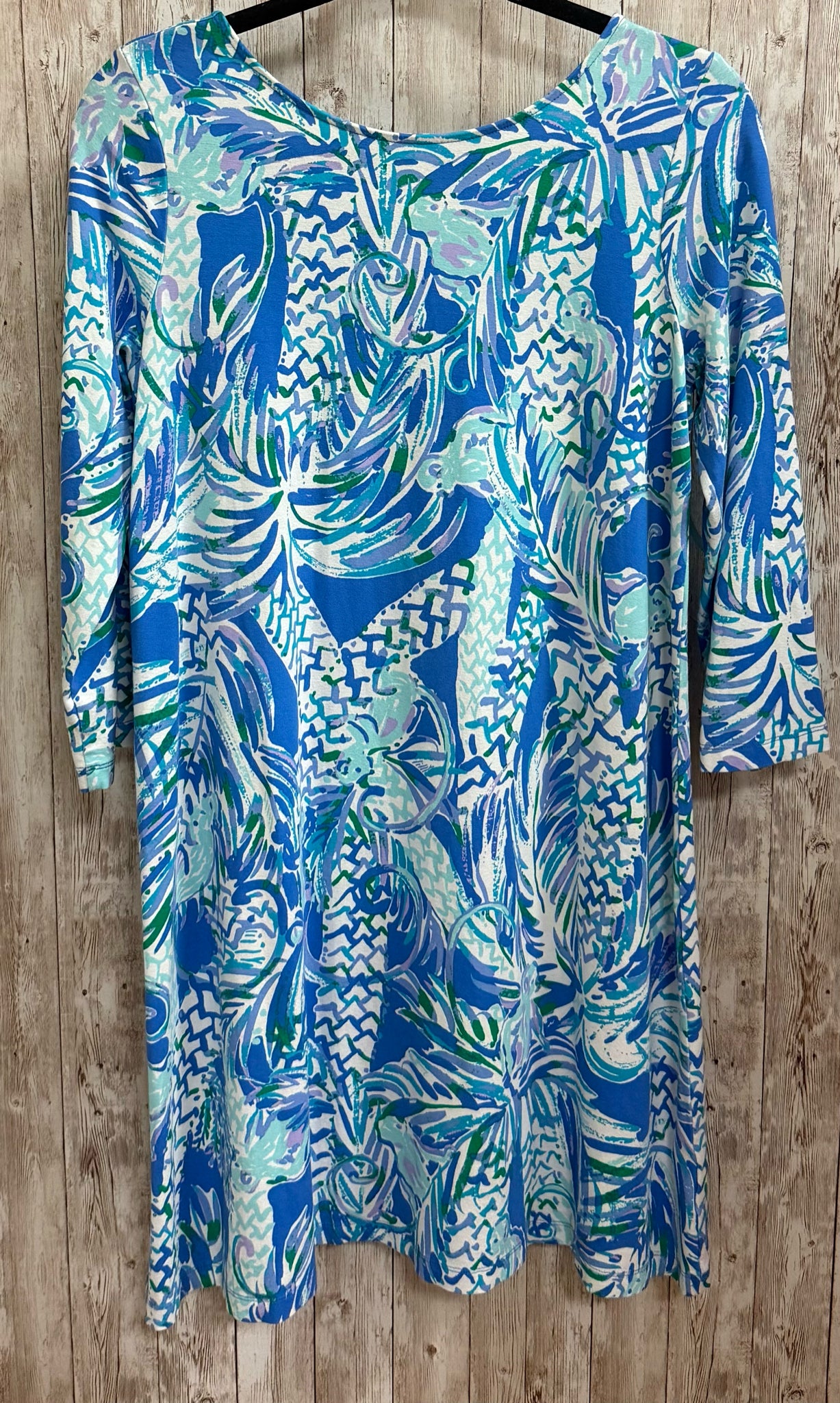 Size L LILLY PULITZER Blue Print Dress