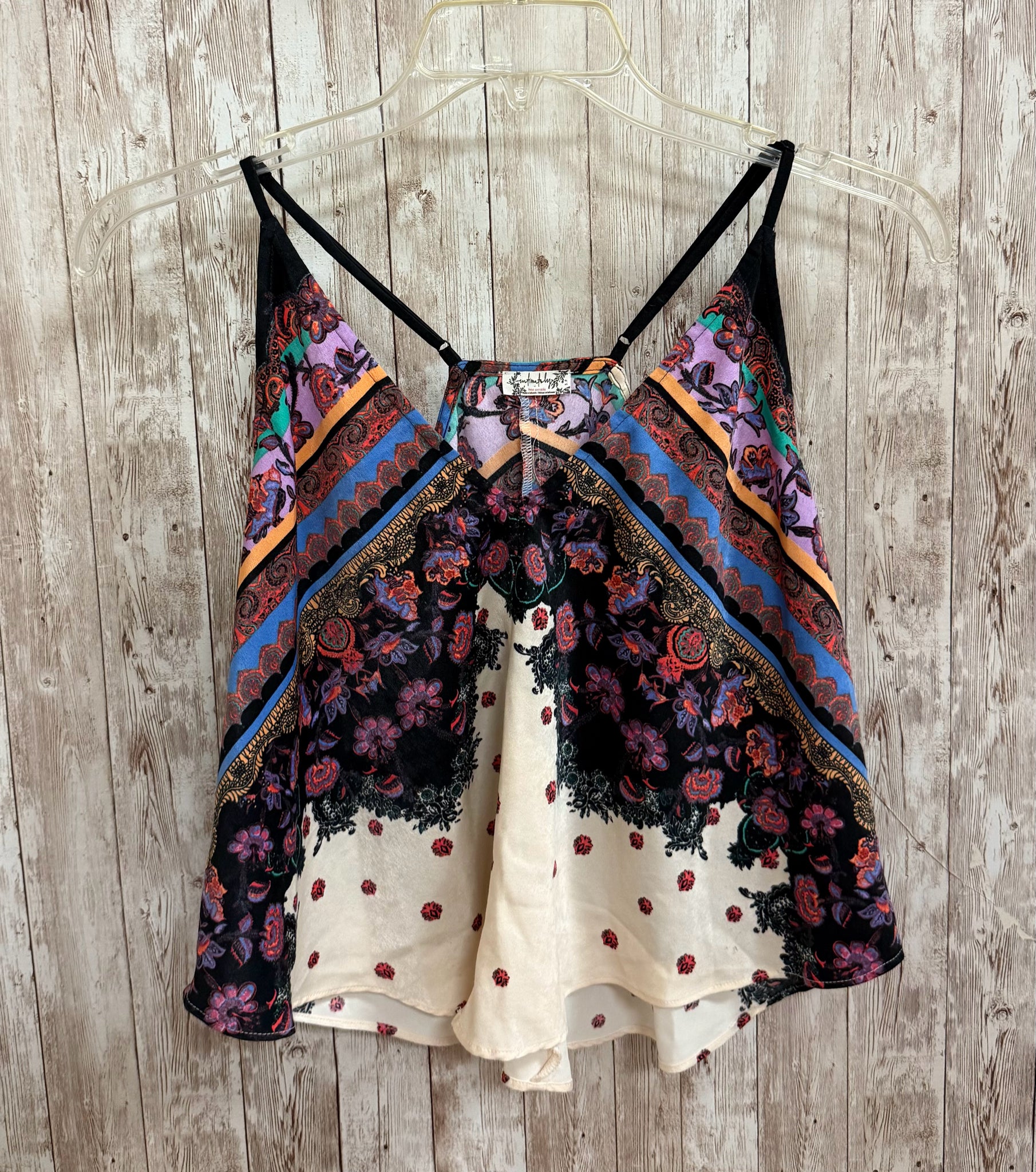 Size S FREE PEOPLE BLACK MULTI Top