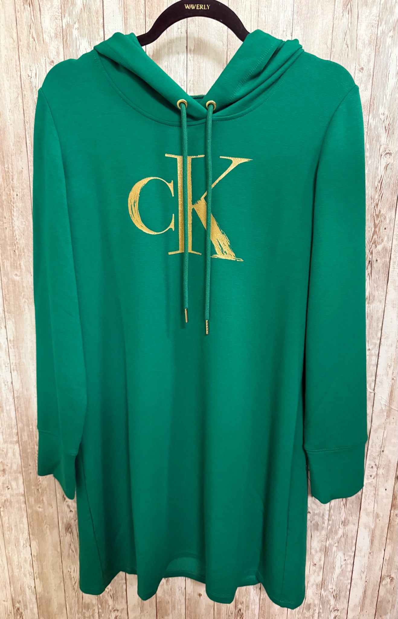 CALVIN KLEIN Green Women Size L Tunic