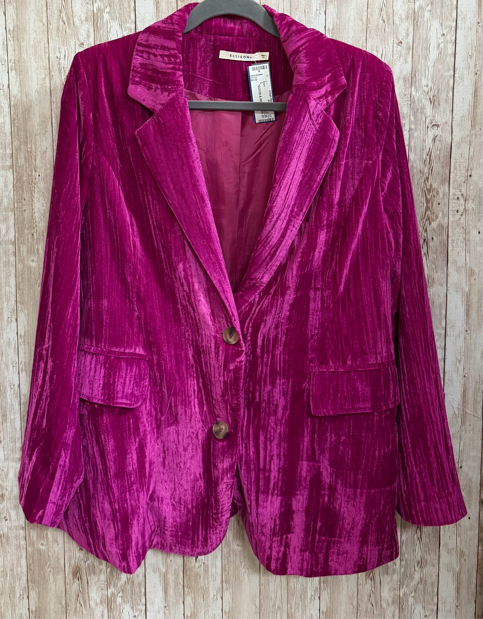 Size L ELLISON Hot Pink Blazer
