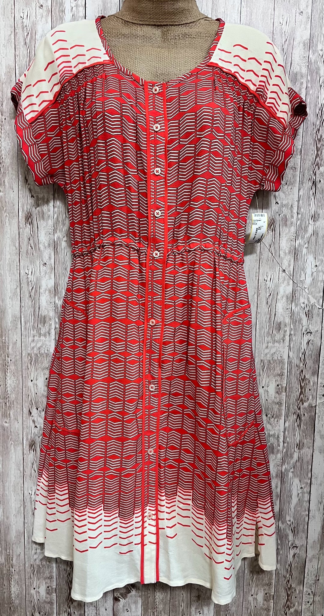 Size XS MAEVE RED AND BEIGE Dress
