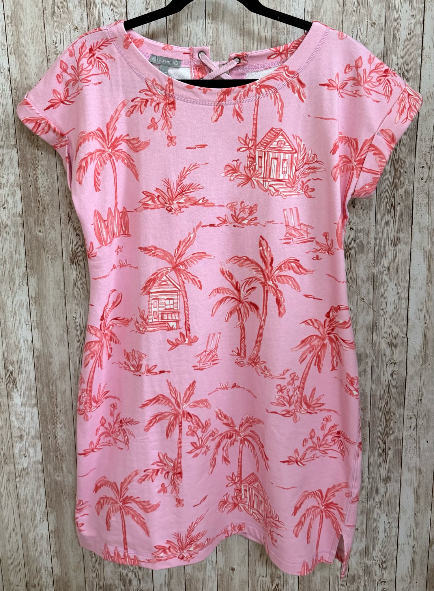 Size M TALBOTS Pink Print Dress