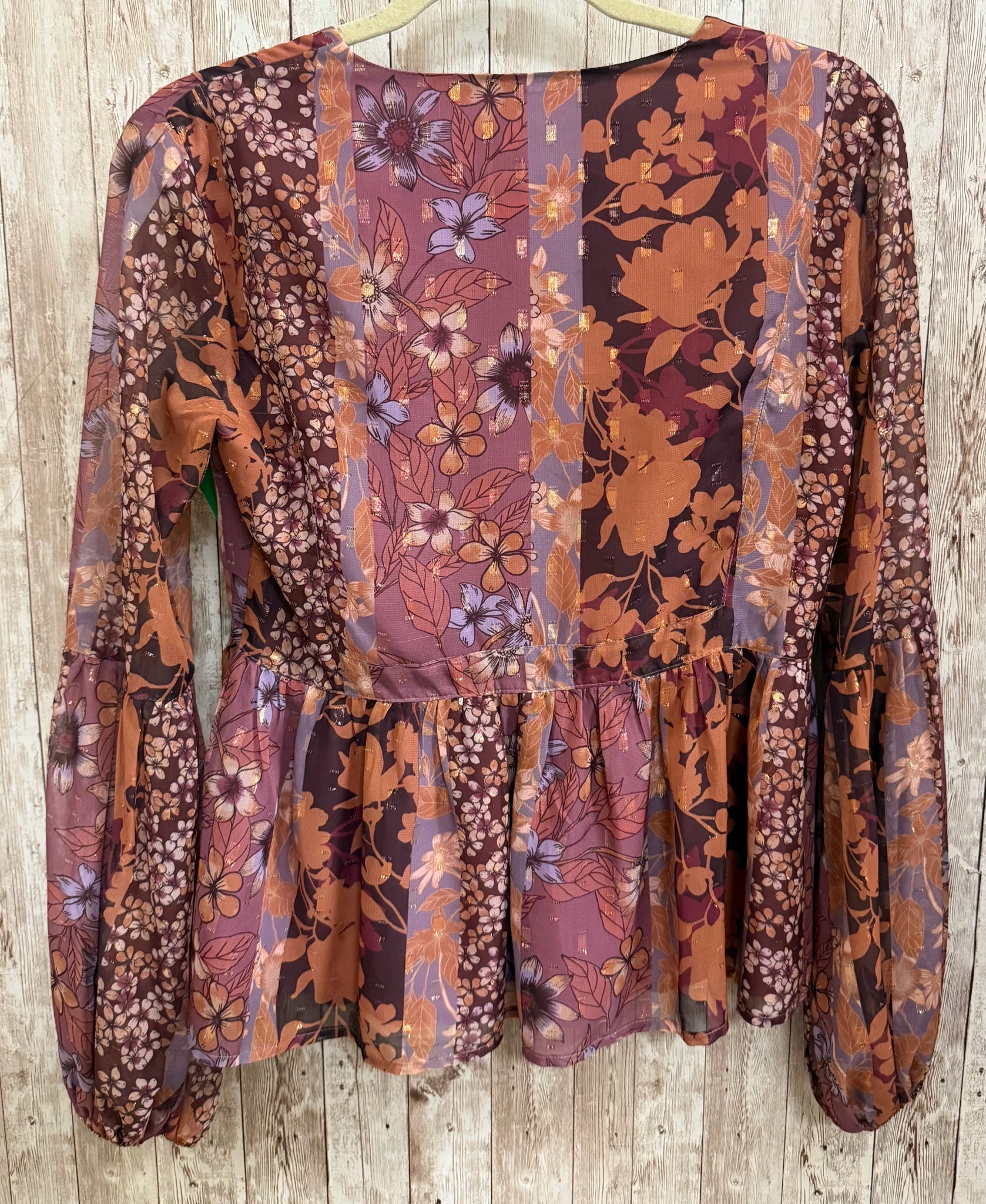 Size S BTFL VIOLET PRINT Top