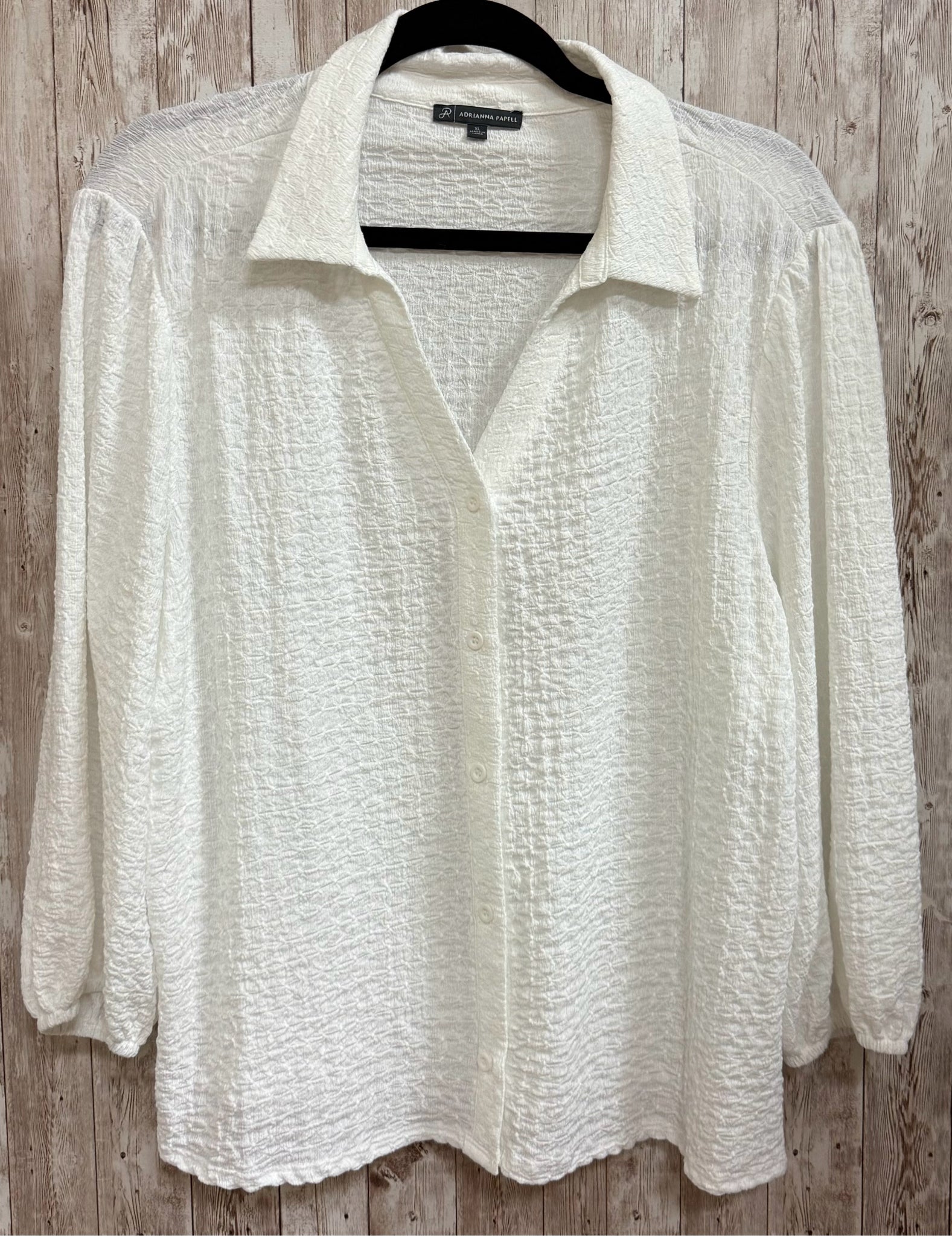 Size XL ADRIANNA PAPELL White Top
