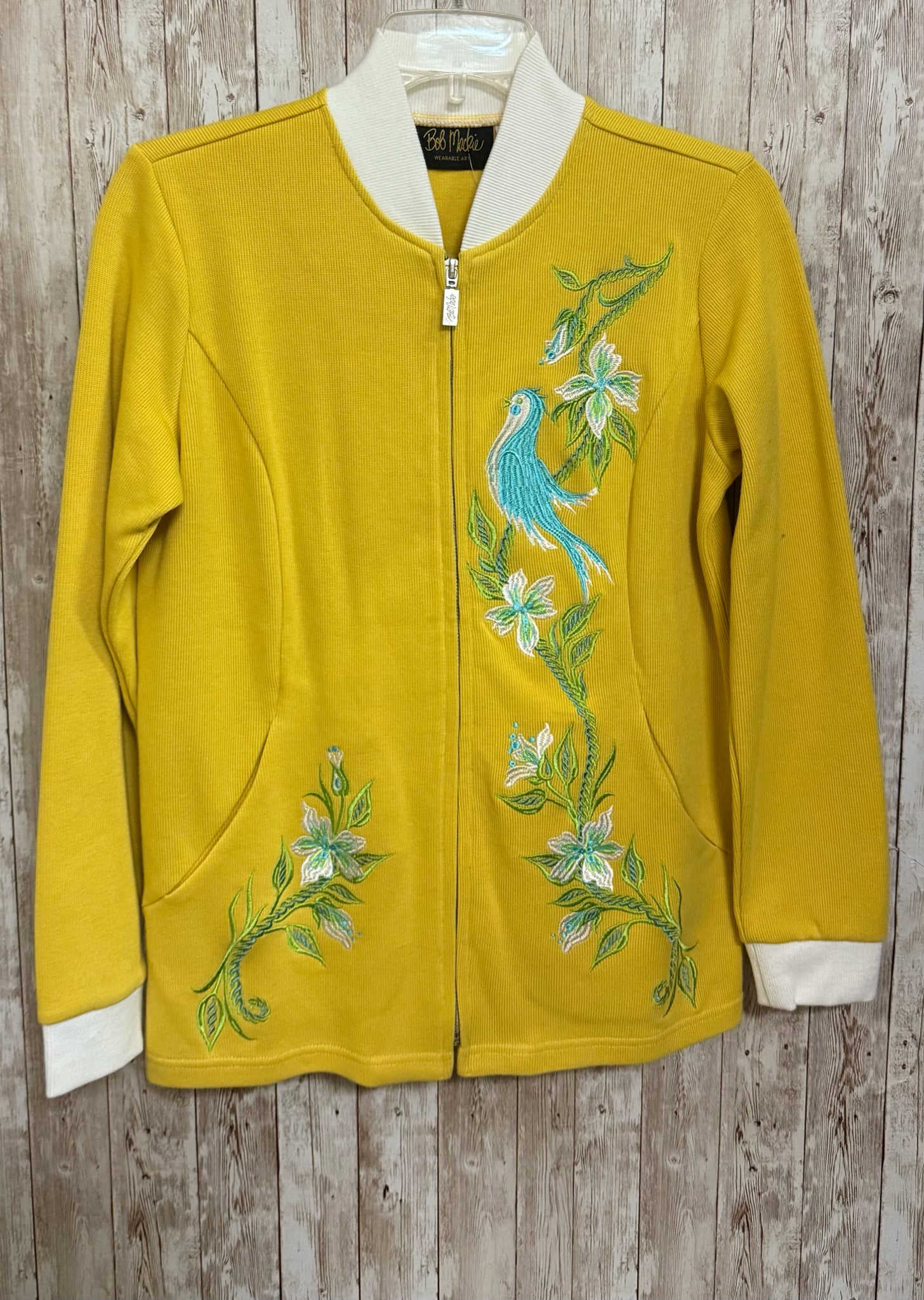 BOB MACKIE Size XXS Yellow Cardigan