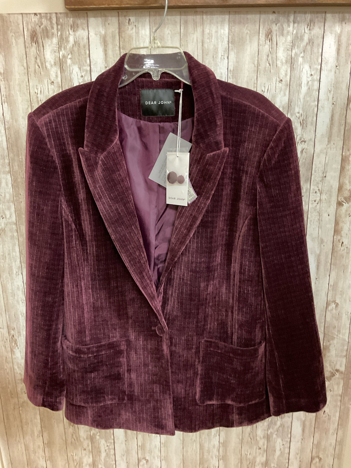 Size XL DEAR JOHN Burgundy Blazer
