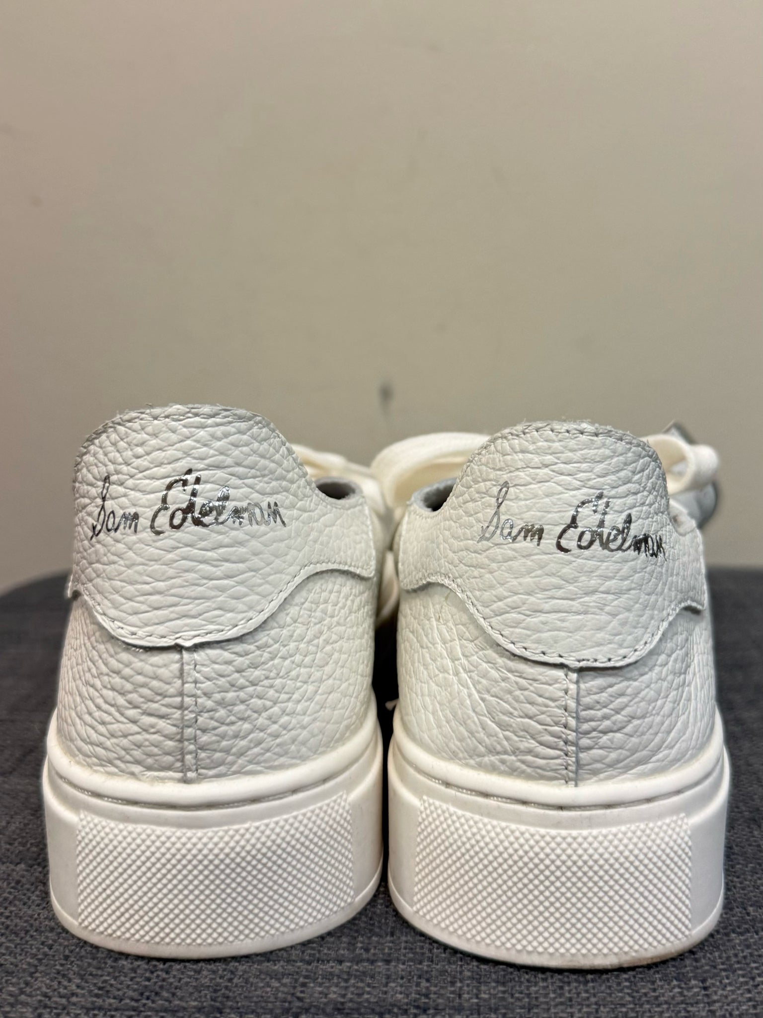 6.5 SAM EDELMAN WHITE LEATHER Sneakers