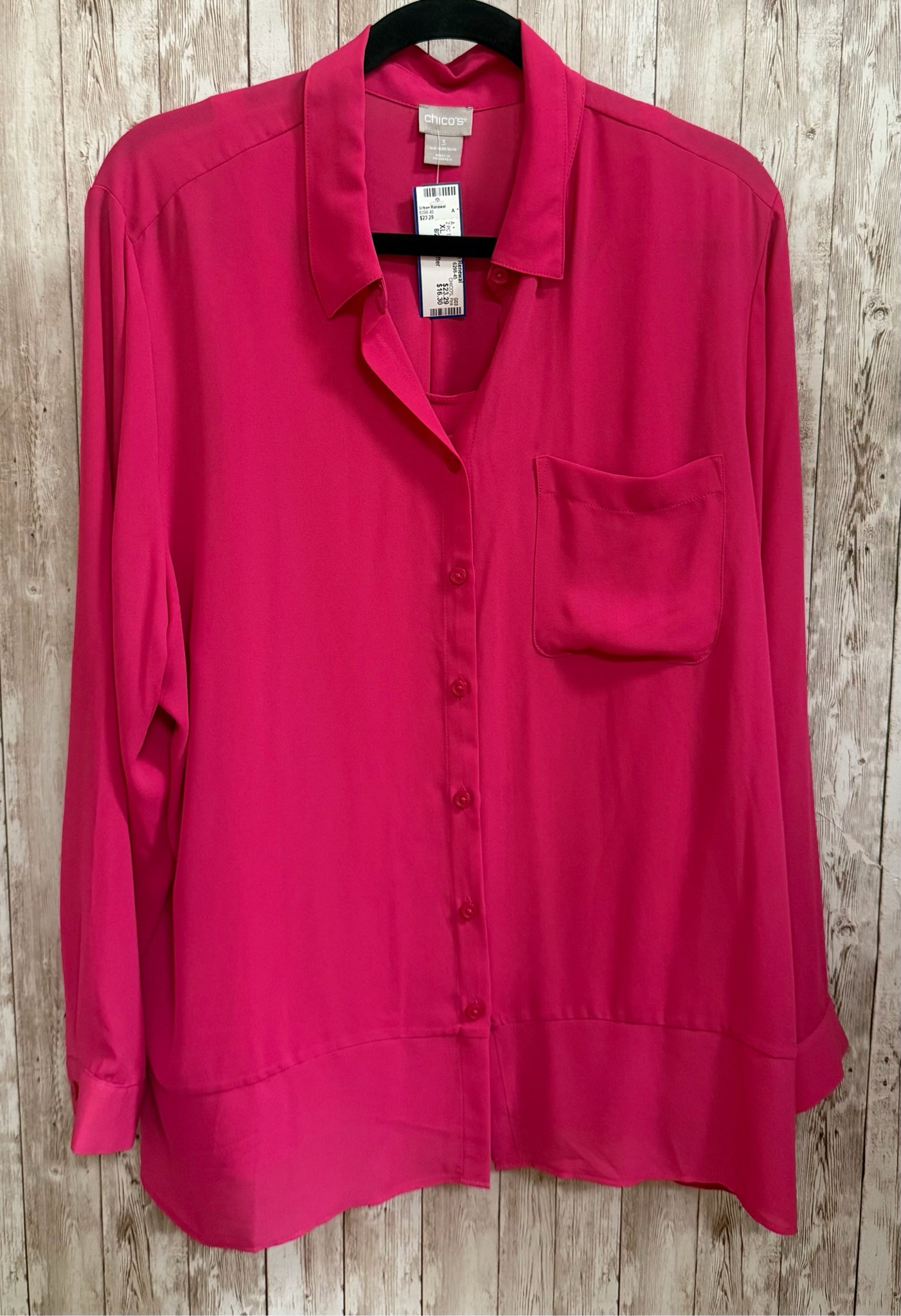 Size XL CHICO'S Pink 2 PC Top