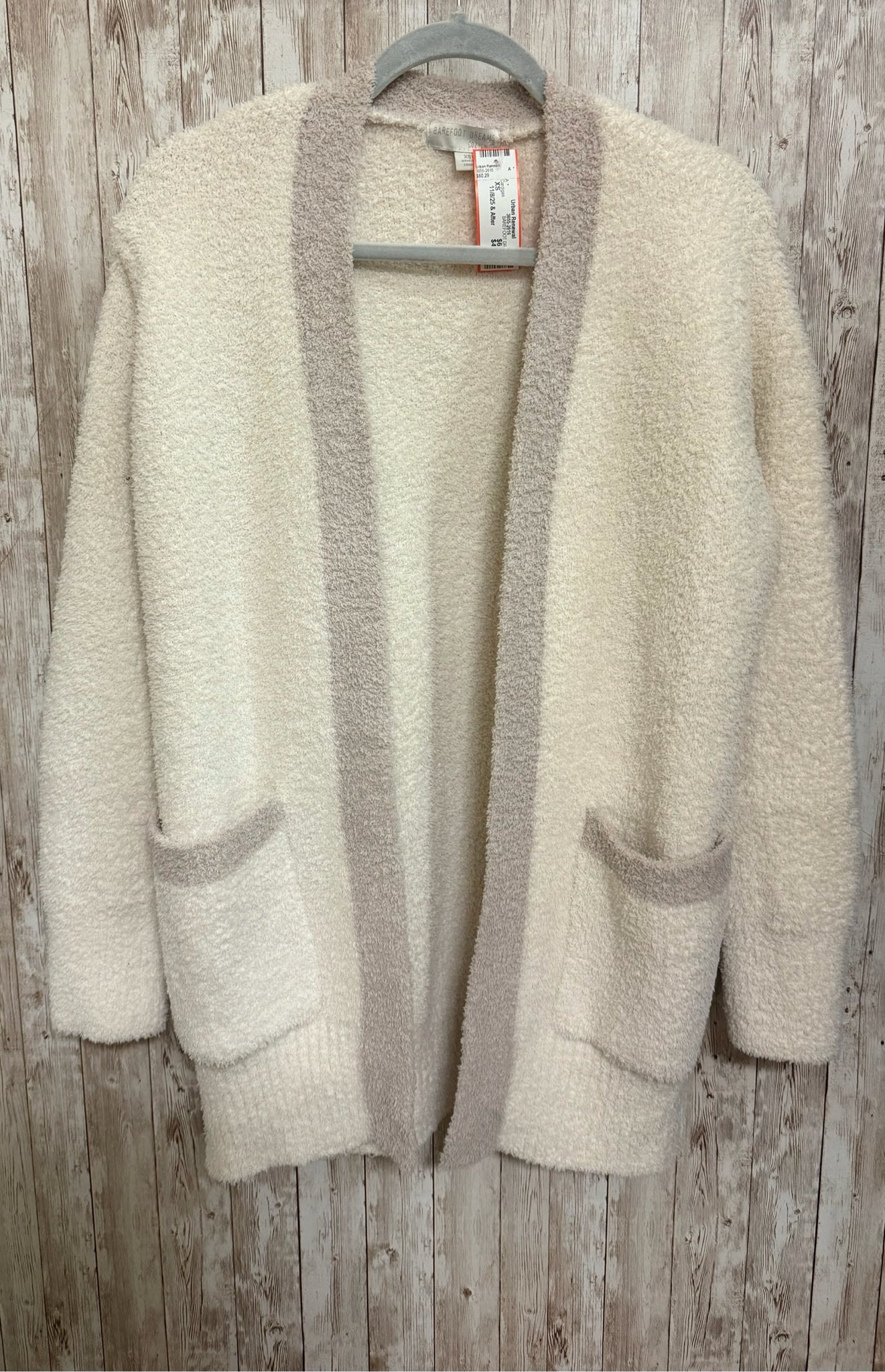 BAREFOOT DREAMS Size XS Cream Cardigan