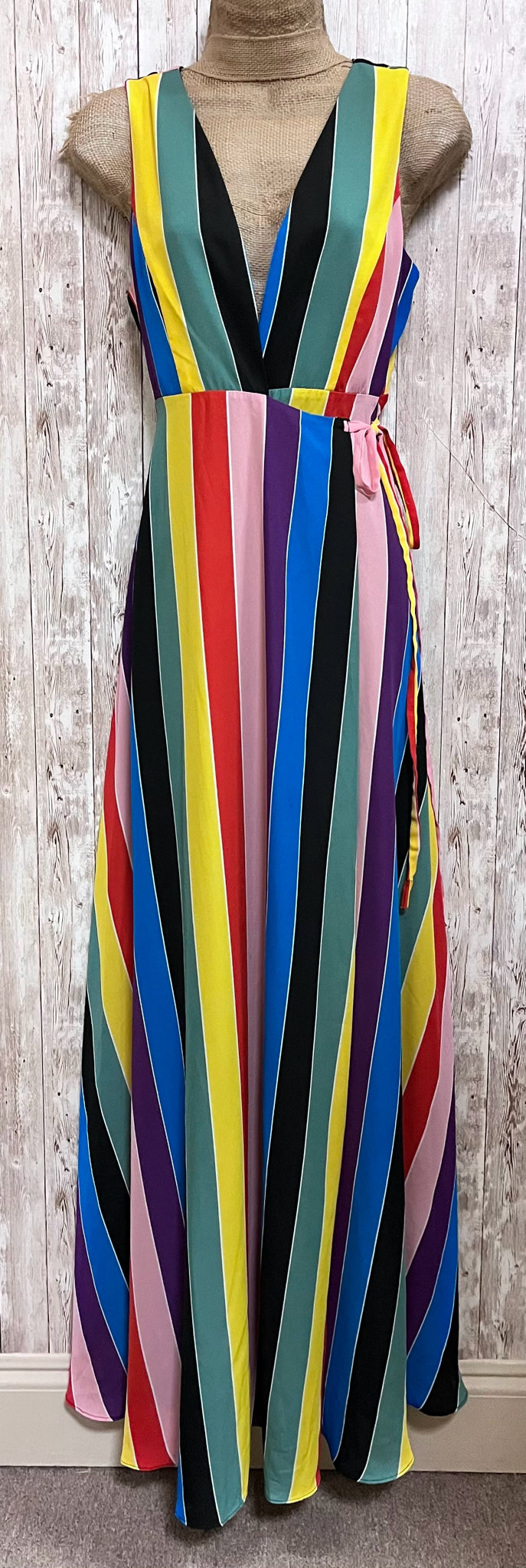 Size M AQUA STRIPE Dress