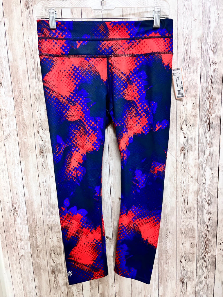 Size S ATHLETA NAVY AND RED Leggings