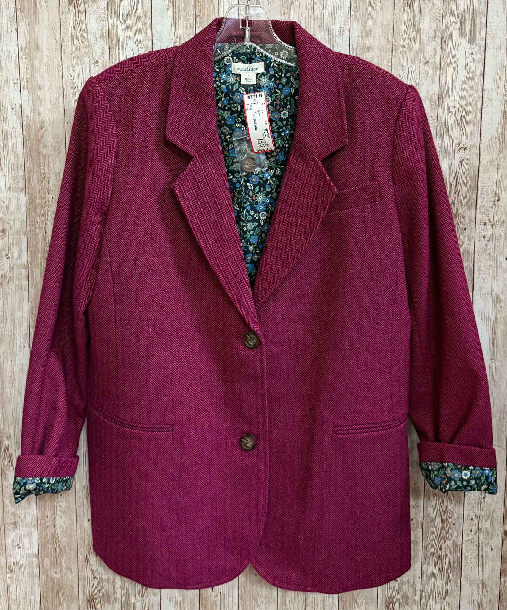 Size S SUNDANCE Pink Blazer