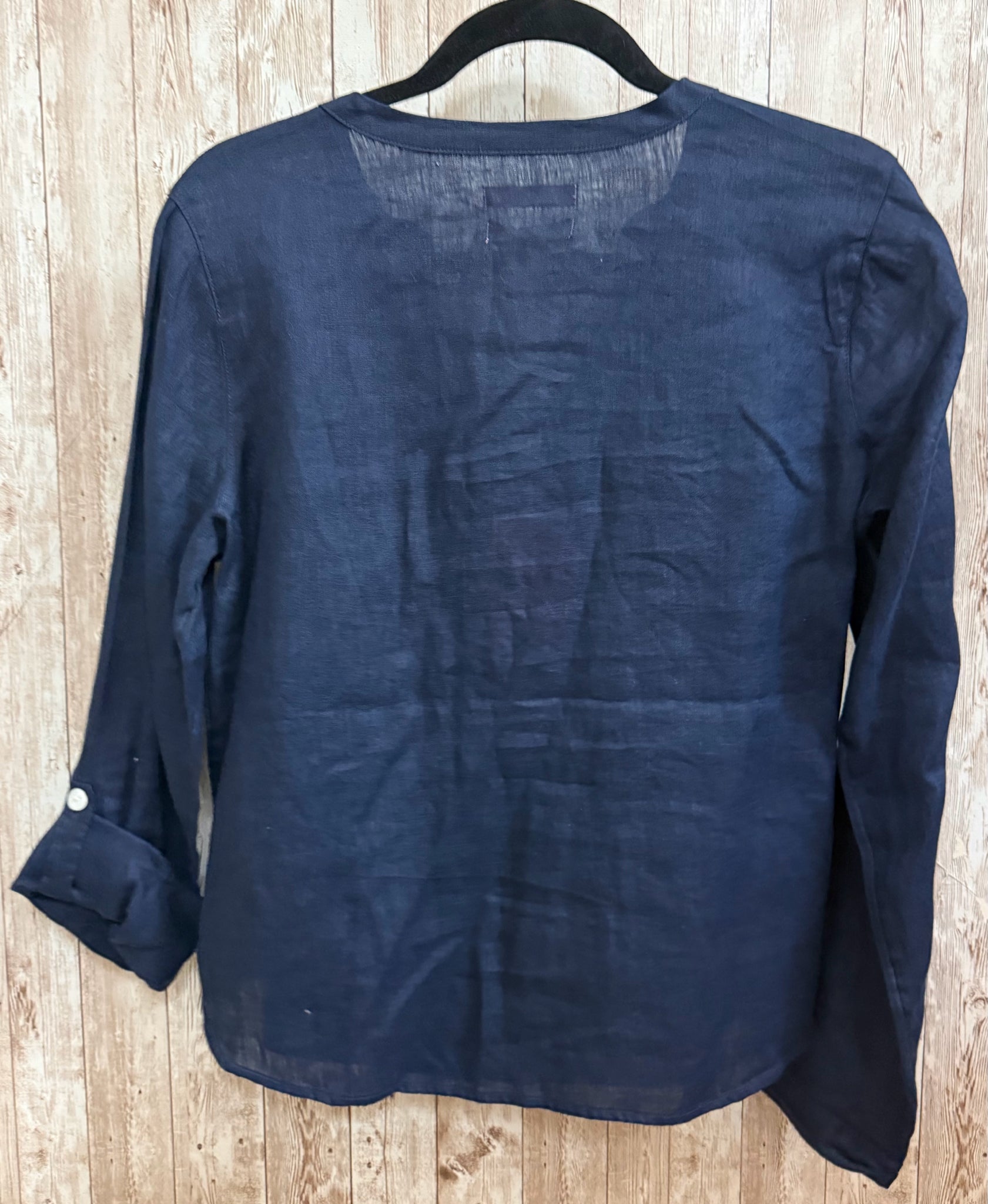 Size S ISAAC MIZRAHI Navy Top