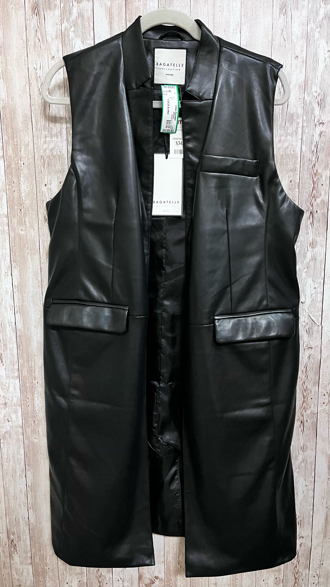 Size L BAGATELLE Black Vest