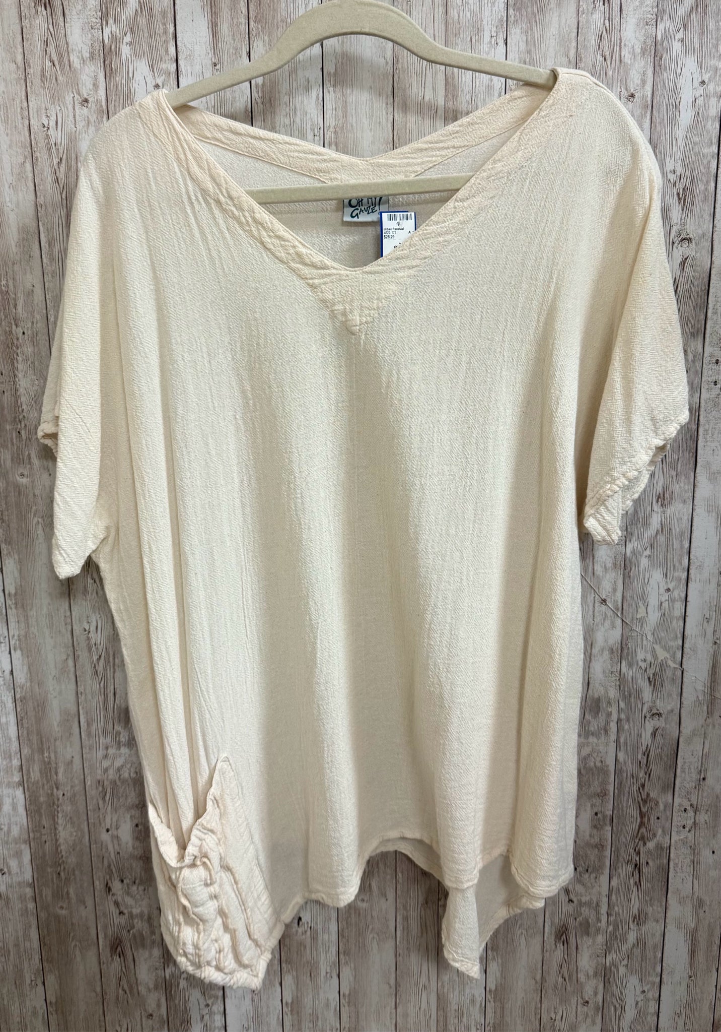 Size XL OH MY GAUZE SAND Top