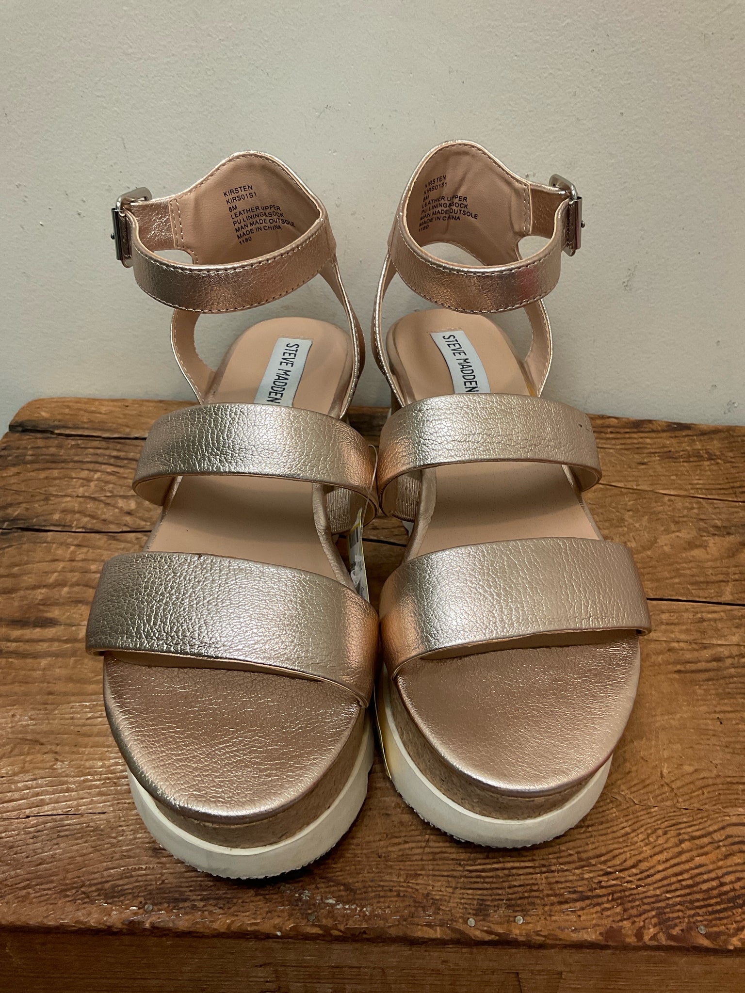 8 STEVE MADDEN ROSE GOLD Sandals