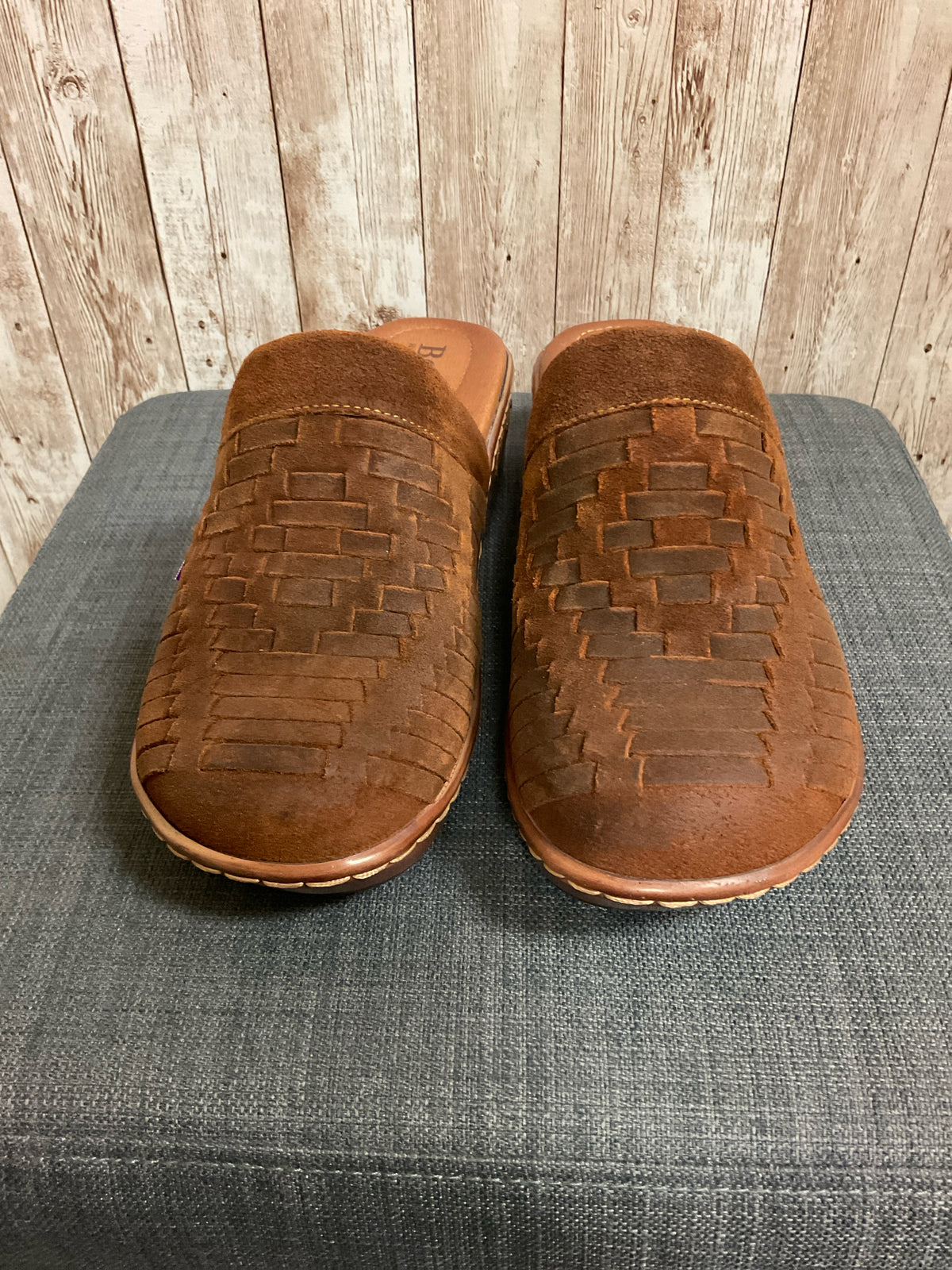 7 BORN Brown Clogs