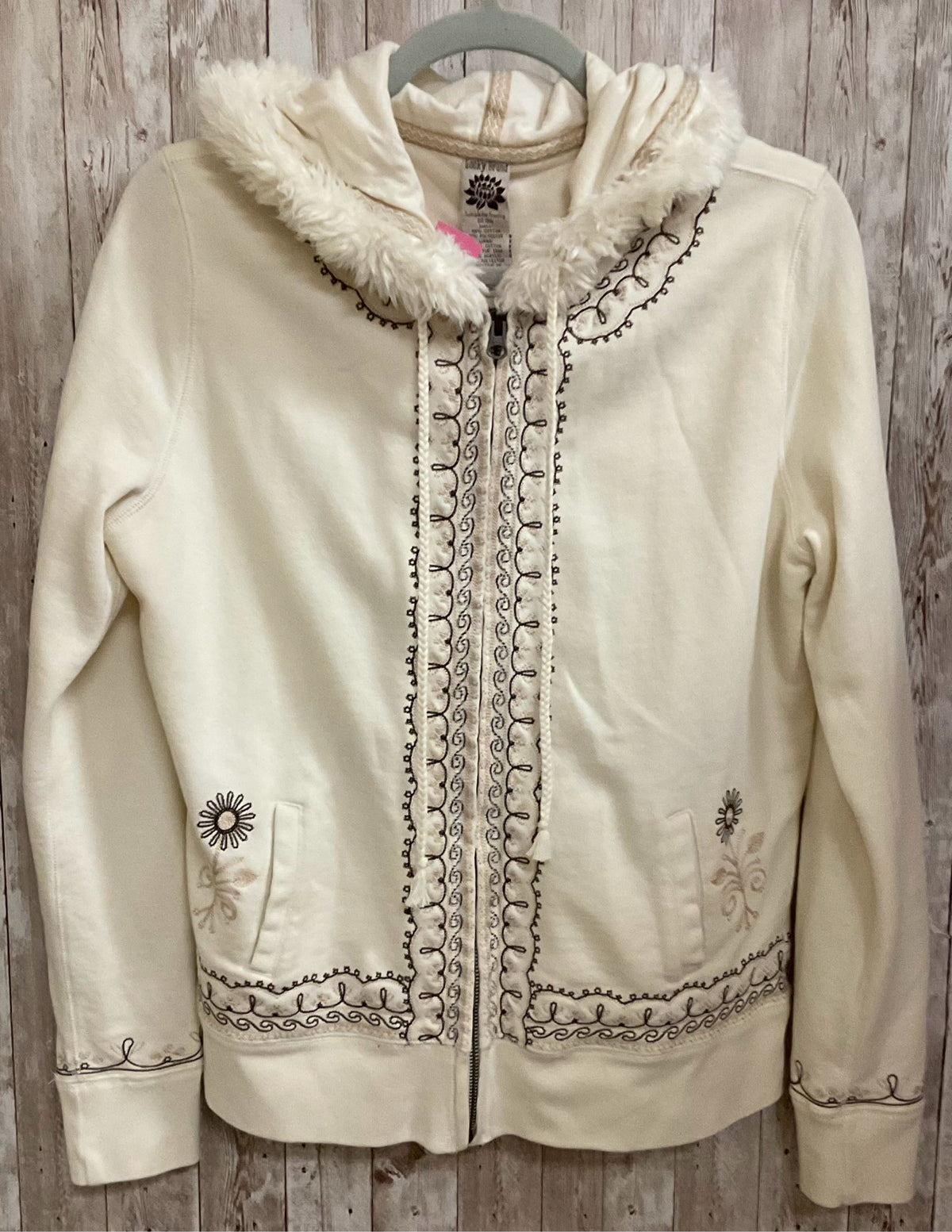Size L LUCKY BRAND Beige Jacket