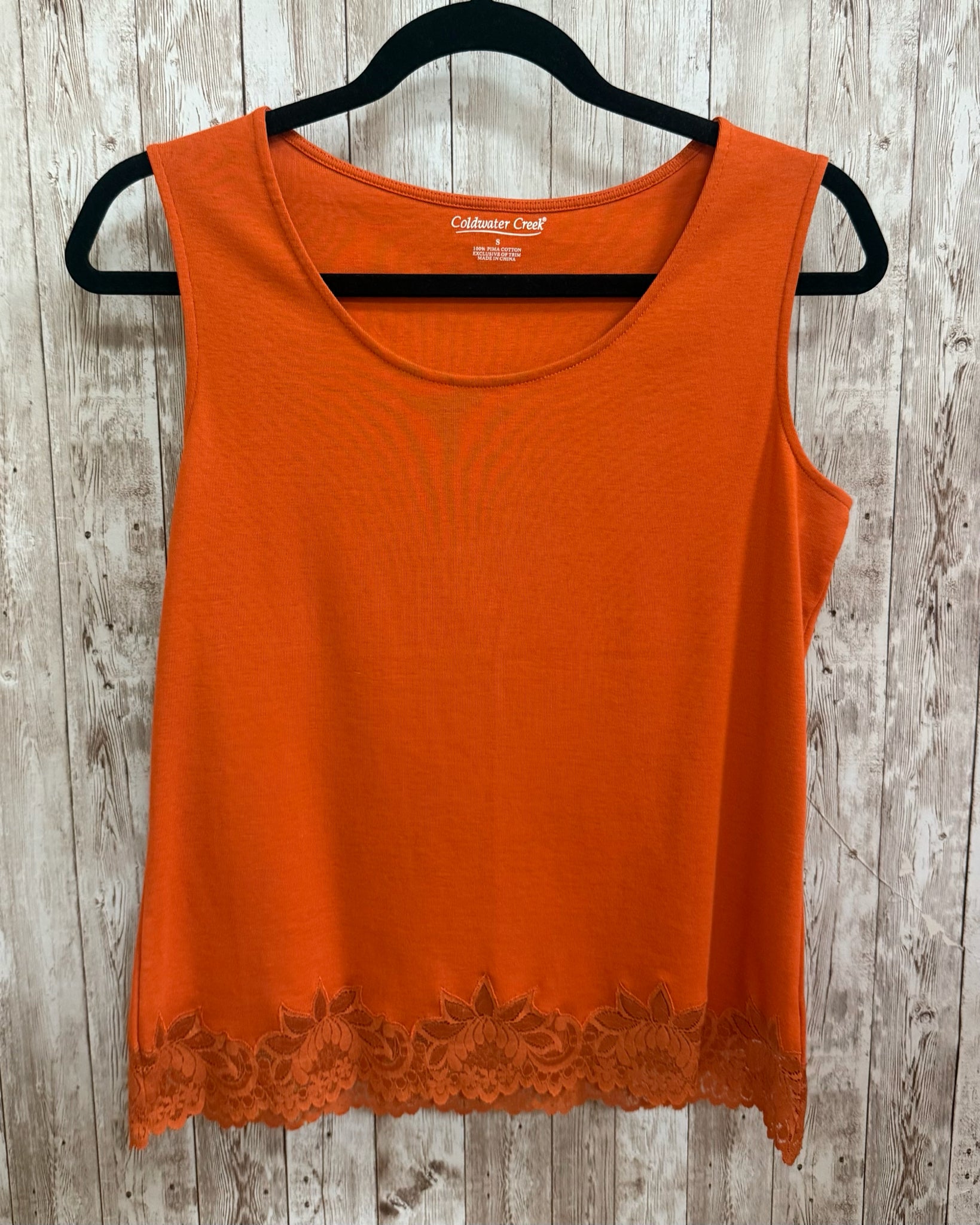 Size S COLDWATER CREEK Orange Tank Top
