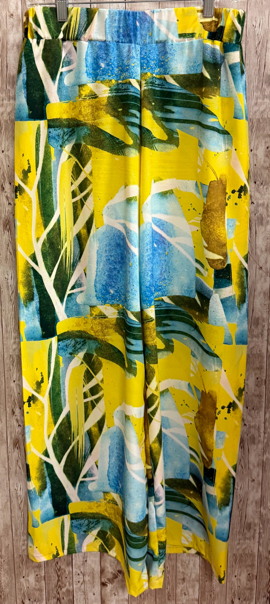 Size One Size MARA MOUTAUTI Yellow Print Pants
