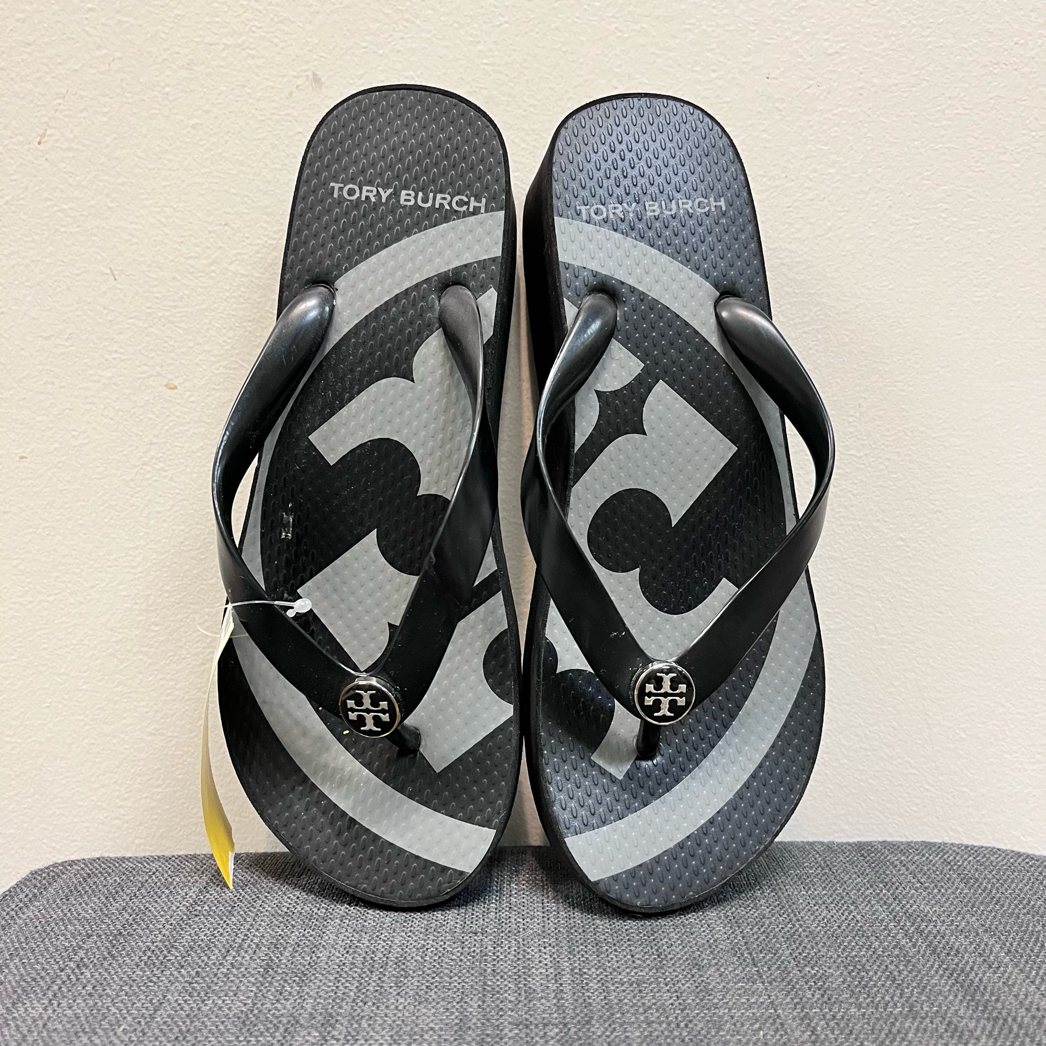 TORY BURCH 6 Black FLIP FLOP